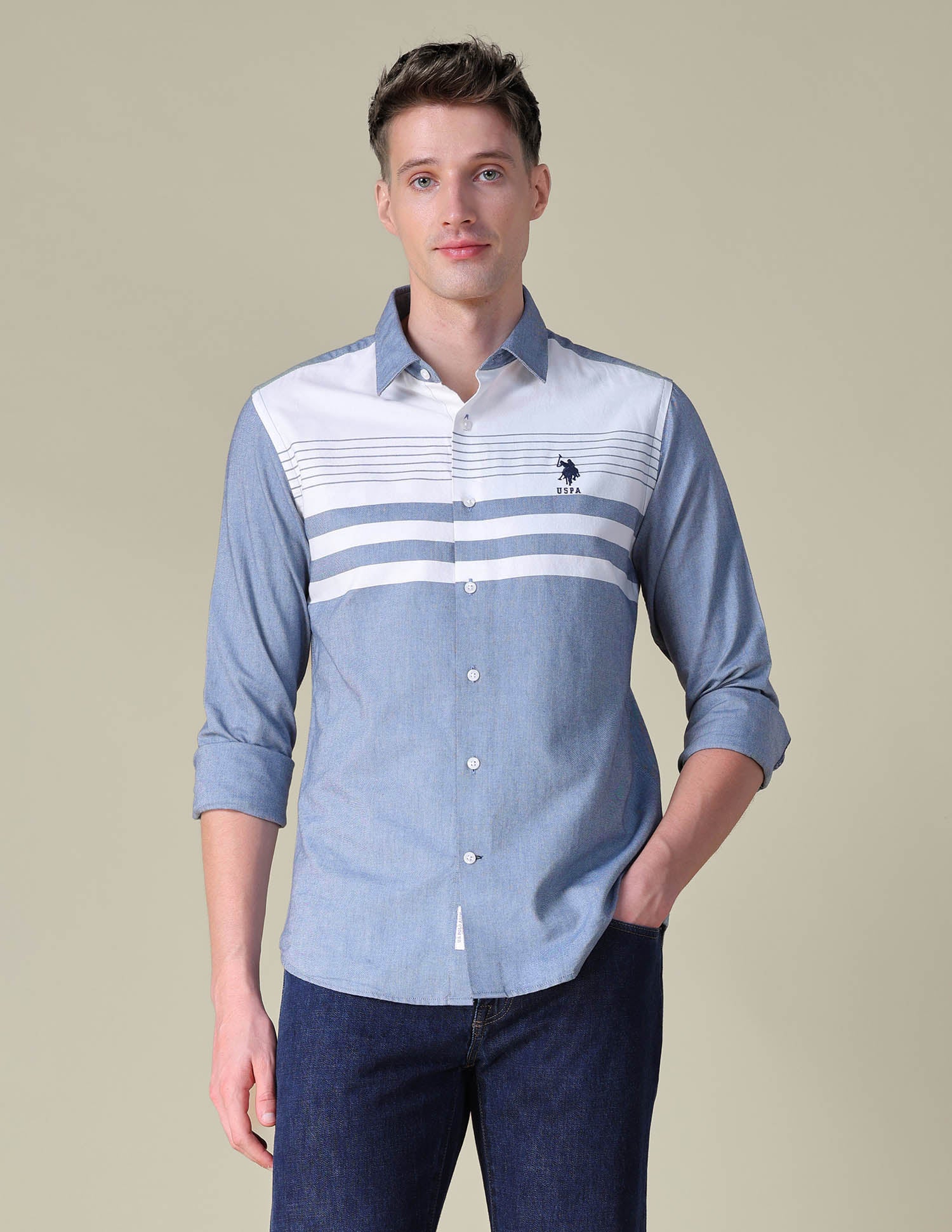 Oxford Horizontal Striped Shirt