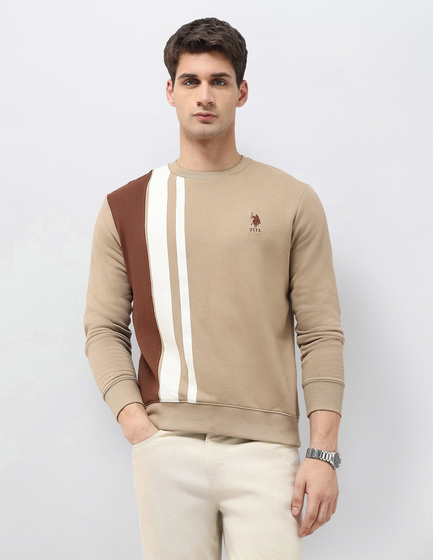 Colorblocked Regular Fit Sweatshirt