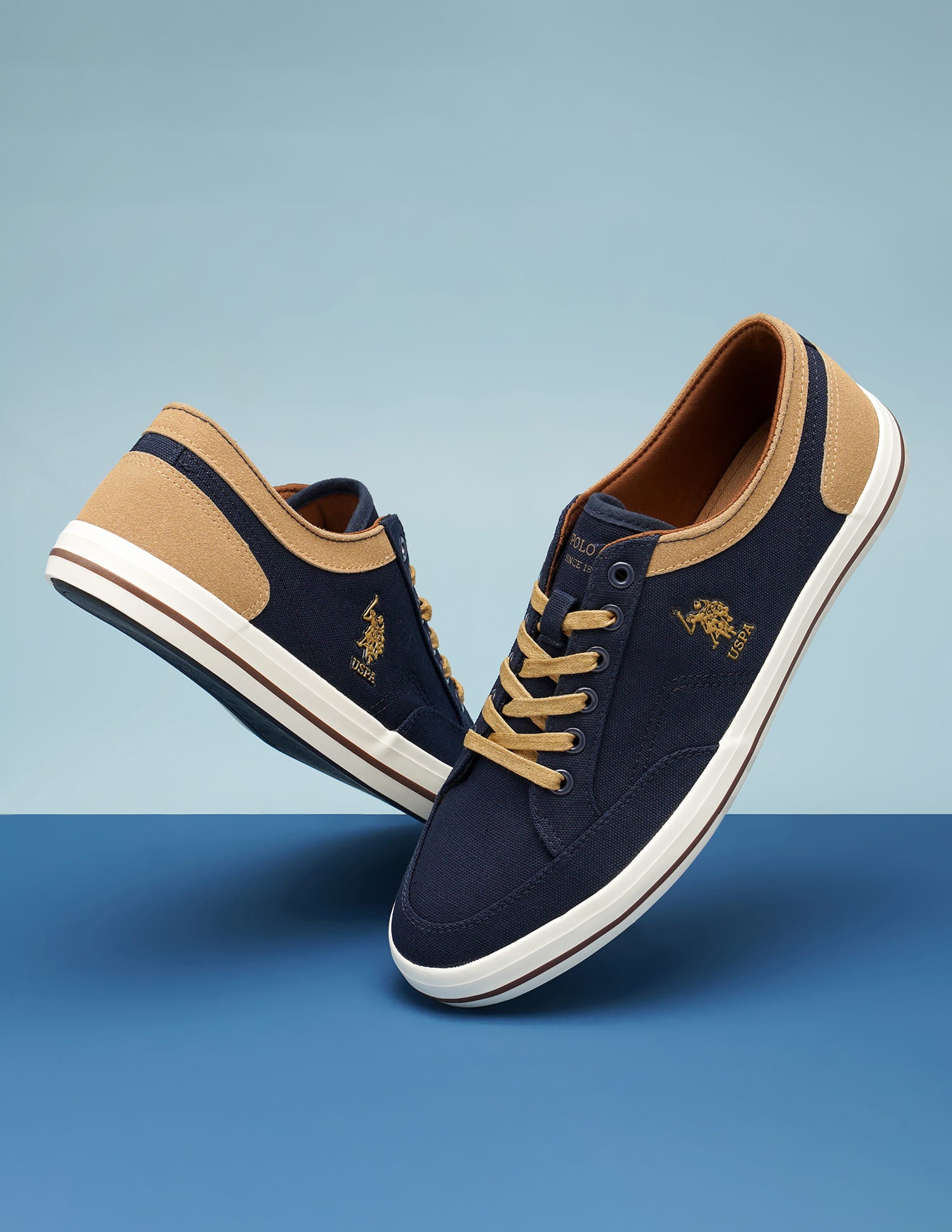 Men Monton 10.0 Colourblocked Sneakers Navy - U.S. Polo Assn. India | Large