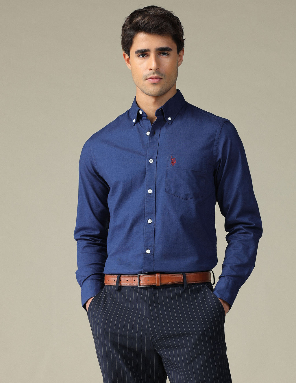 Tailored Dobby Button Down Shirt