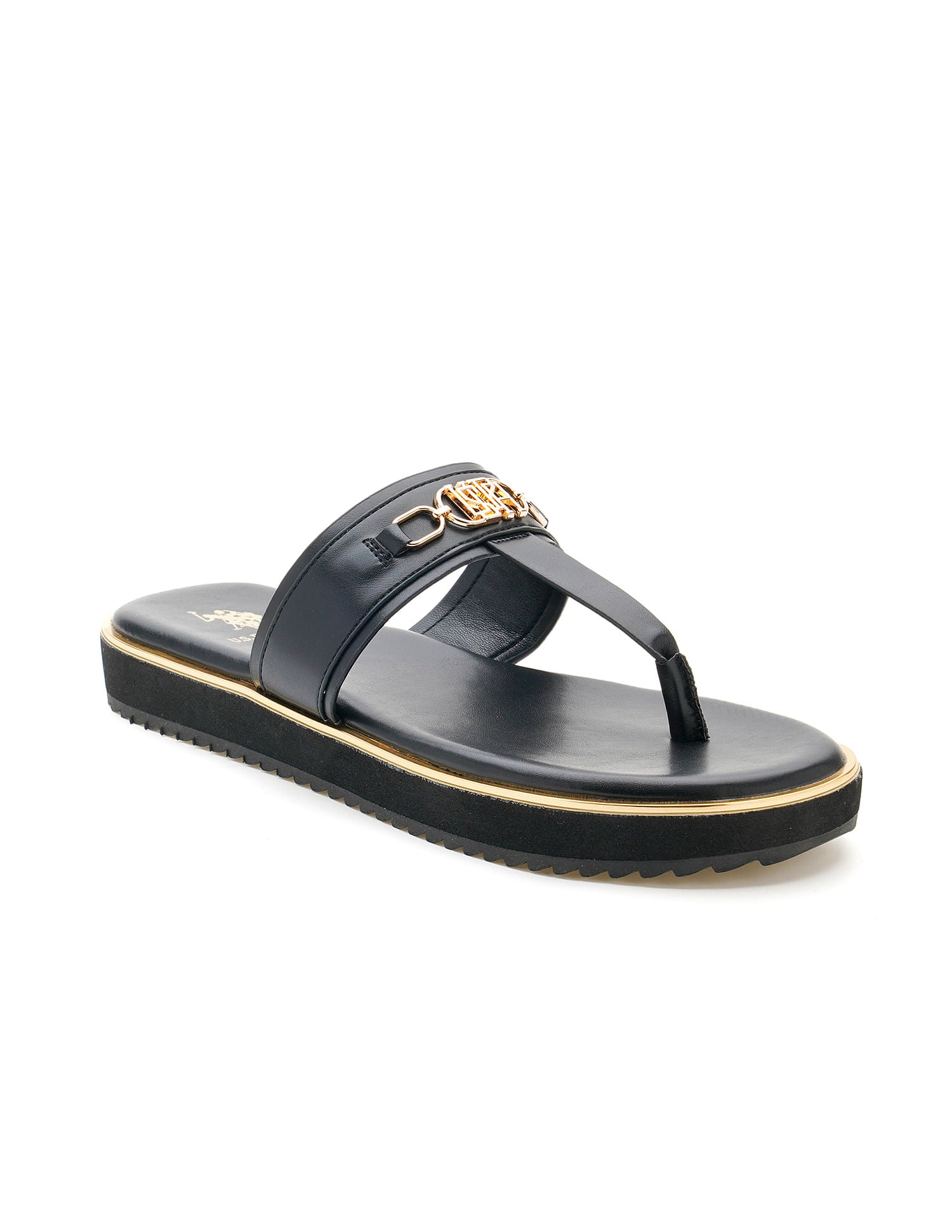 Women Comfort EVA Flat Matilde Sandals Black - U.S. POLO ASSN. | Large