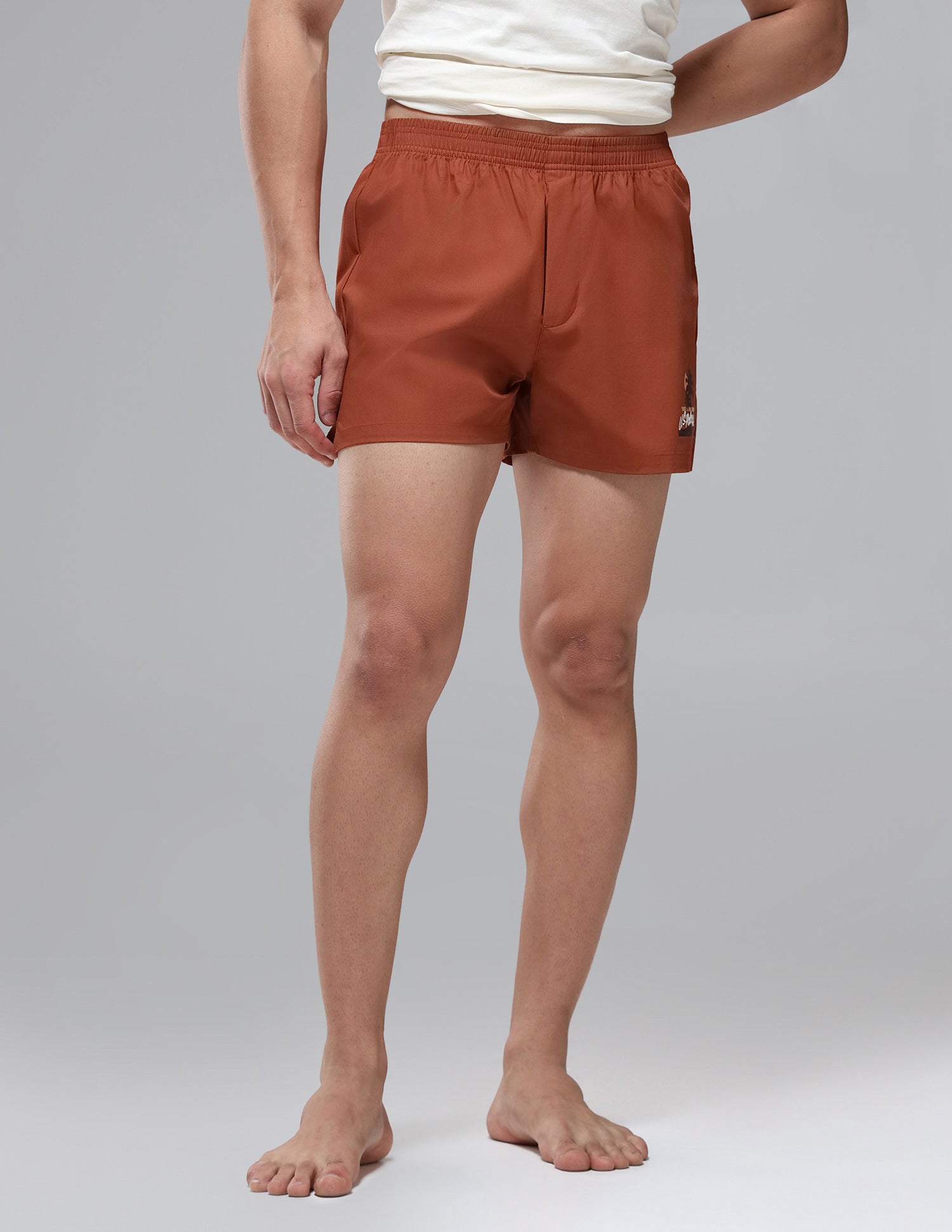 Pure Cotton Mid Rise OEX14 Boxers - Pack Of 1 Picante - U.S. Polo Assn. India | Large