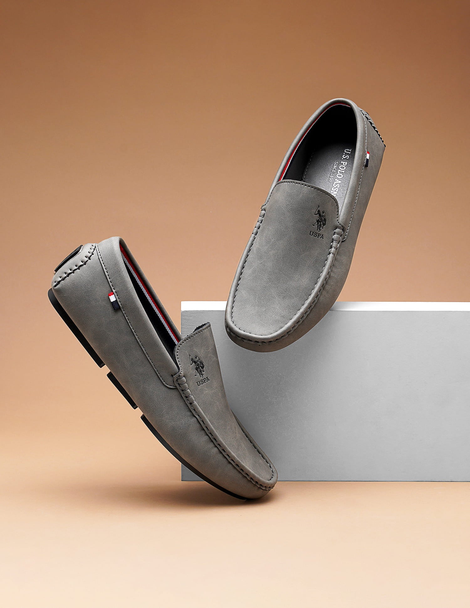 Men Aaron 6.0 Loafers Grey - U.S. Polo Assn. India | Large