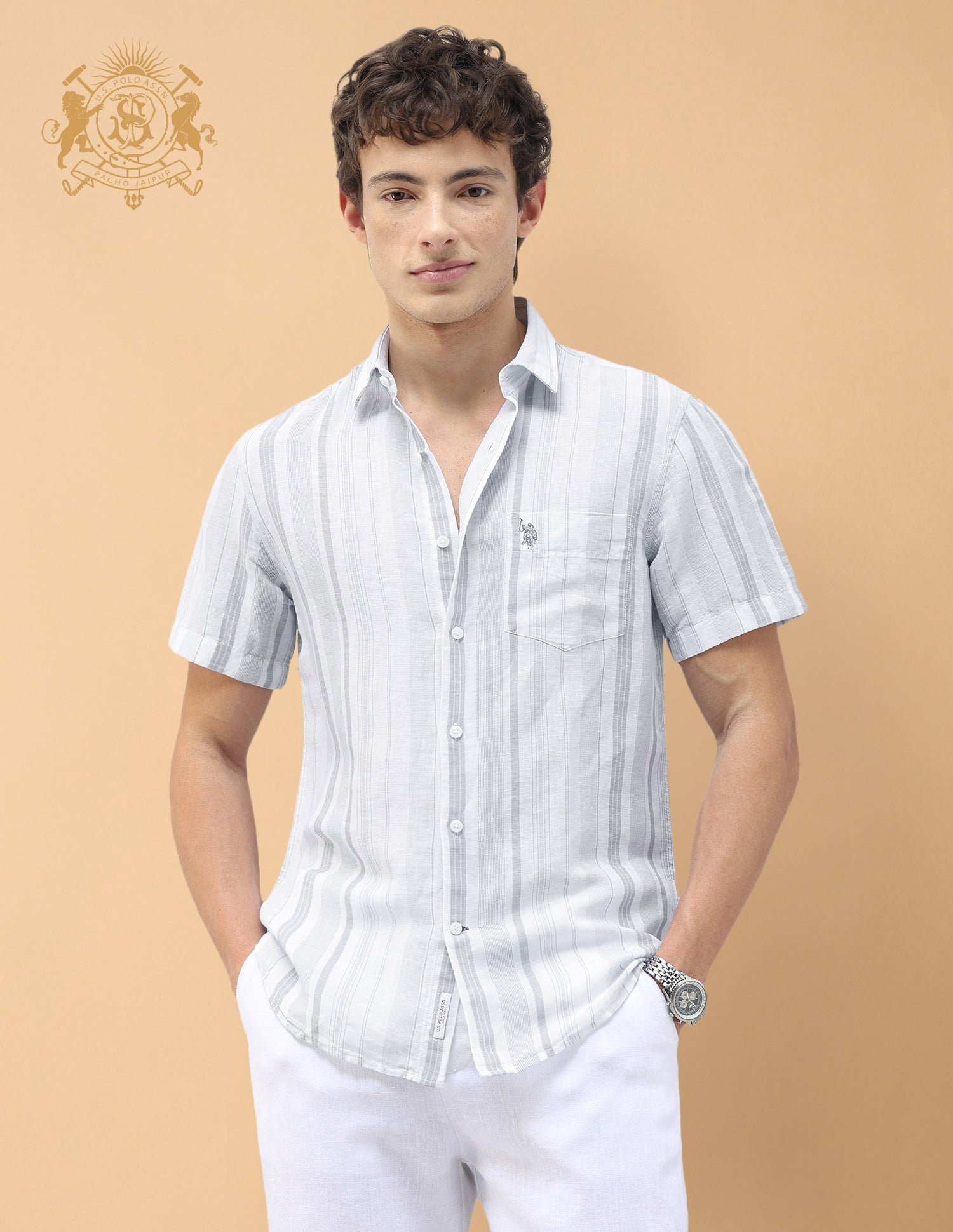 Vertical Striped Regular Fit Shirt