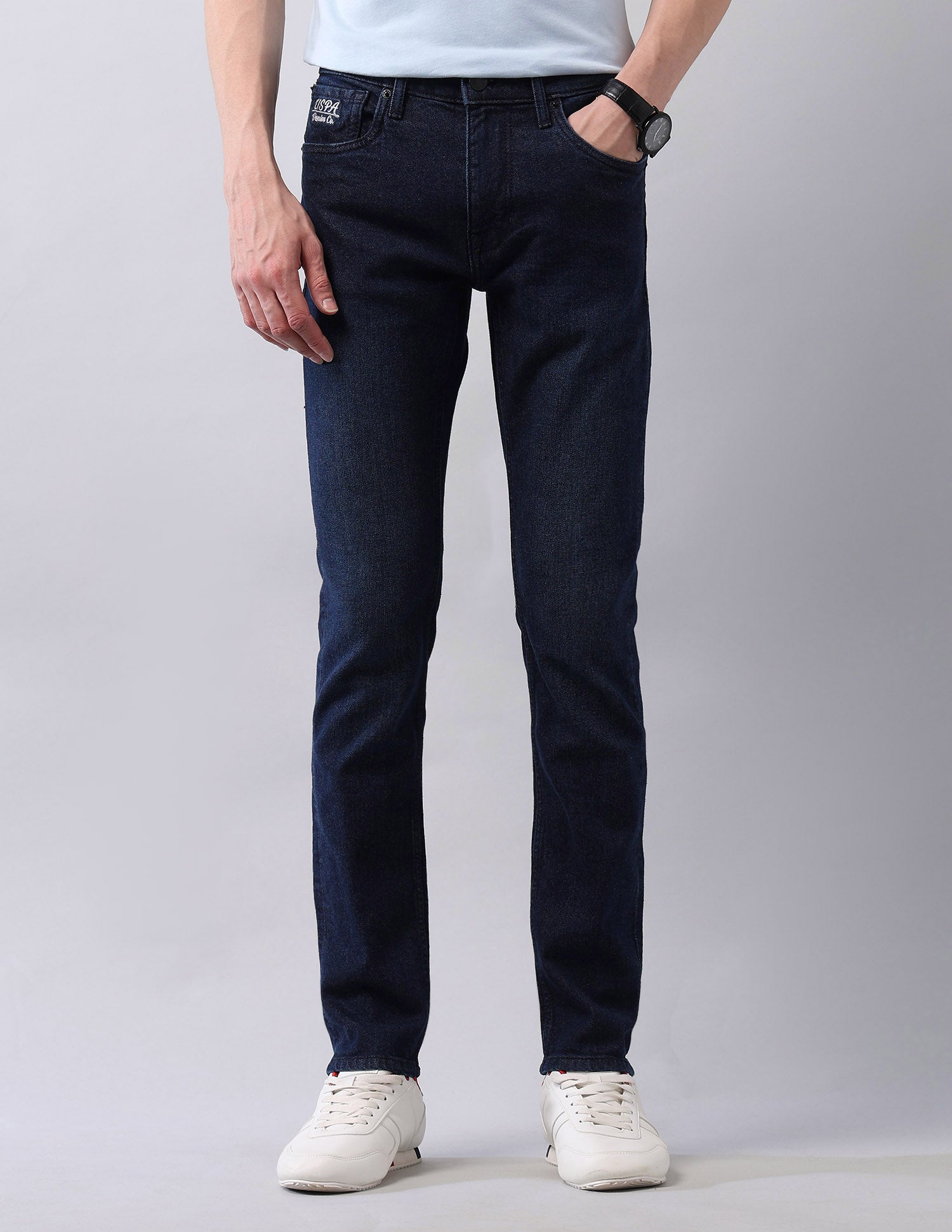 Regallo Skinny Fit Blue Jeans Blue - U.S. Polo Assn. India | Large