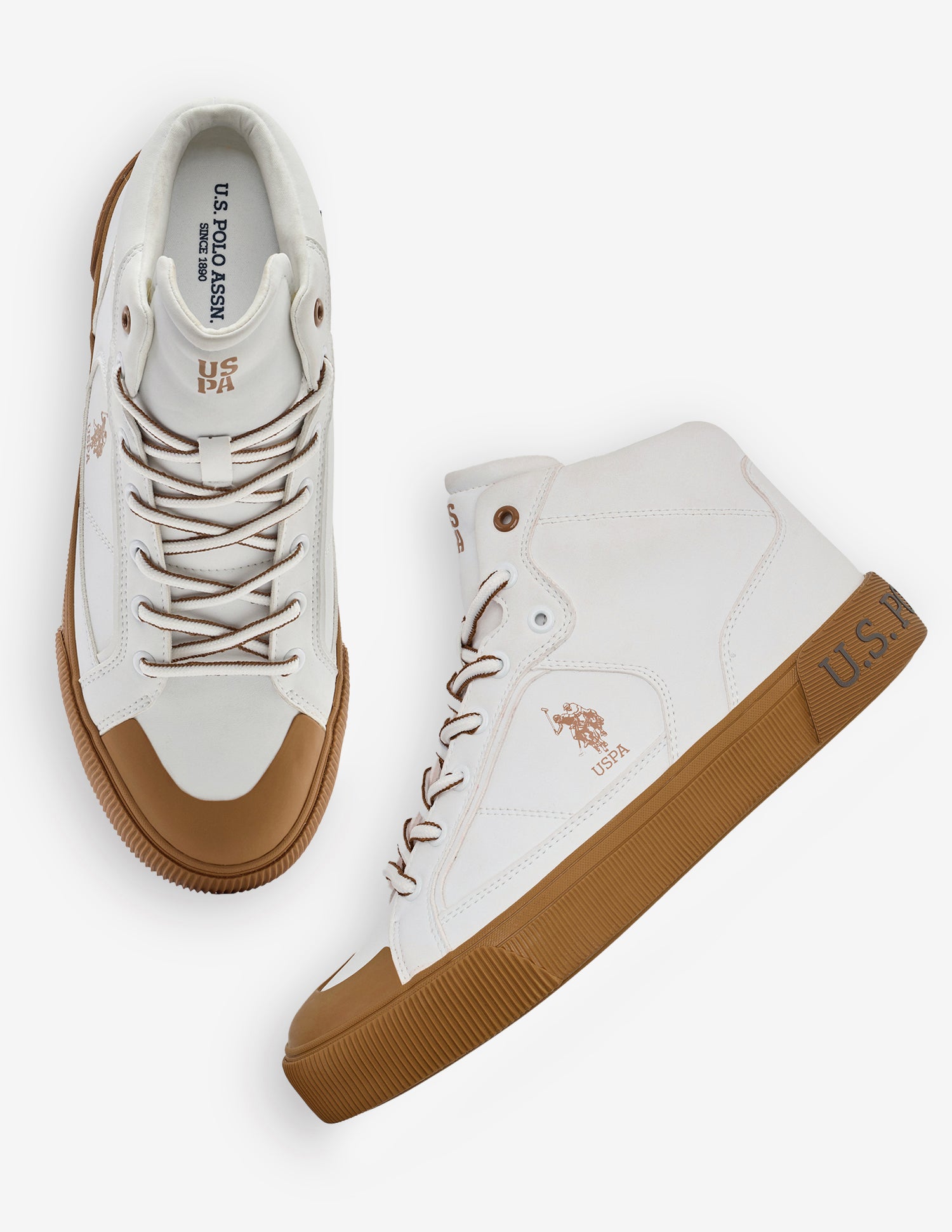 Ricon Mid Top Sneakers Off White - U.S. Polo Assn. India | Large