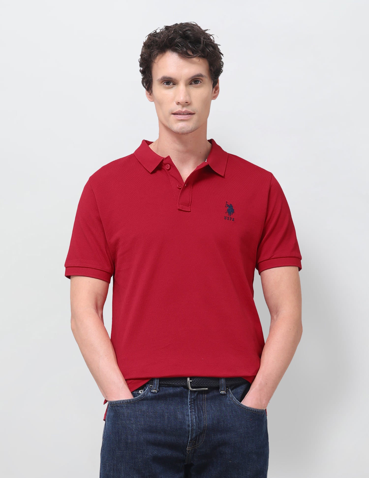 Solid Slim Fit Polo Shirt