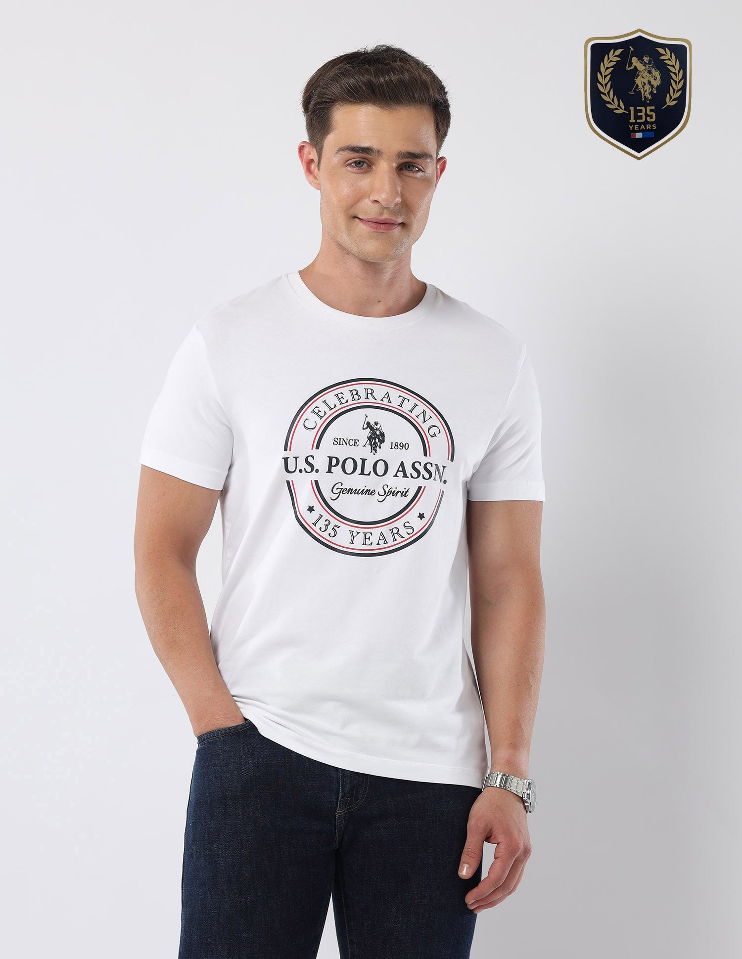 Brand Printed 135 Anniversary T-Shirt