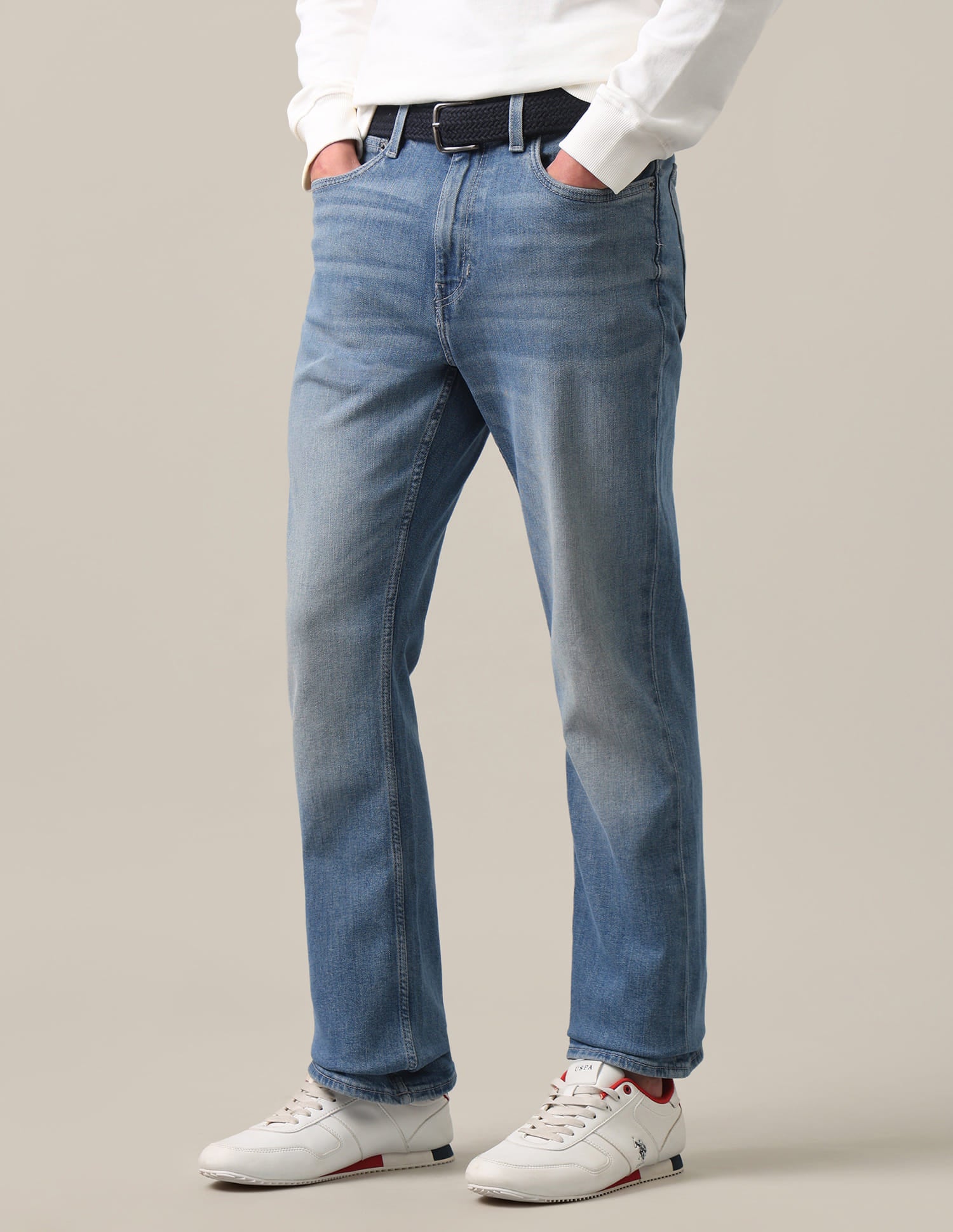 Connor Bootcut Fit Jeans Tinted Blue - U.S. Polo Assn. India | Large