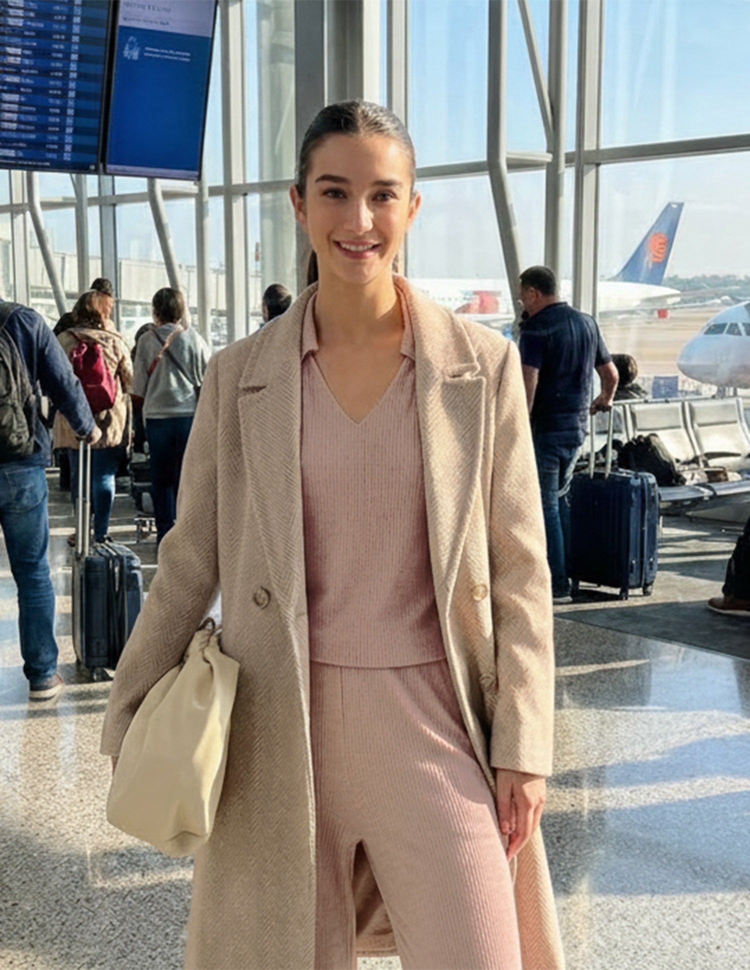 Ribbed Relaxed Fit Polo Shirt