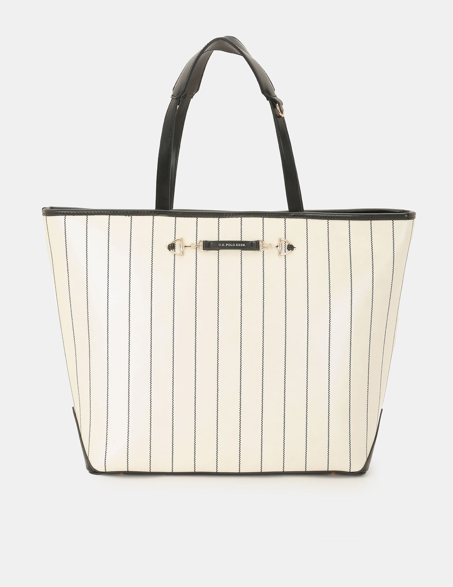 Women Bunny Striped Office Tote bag
