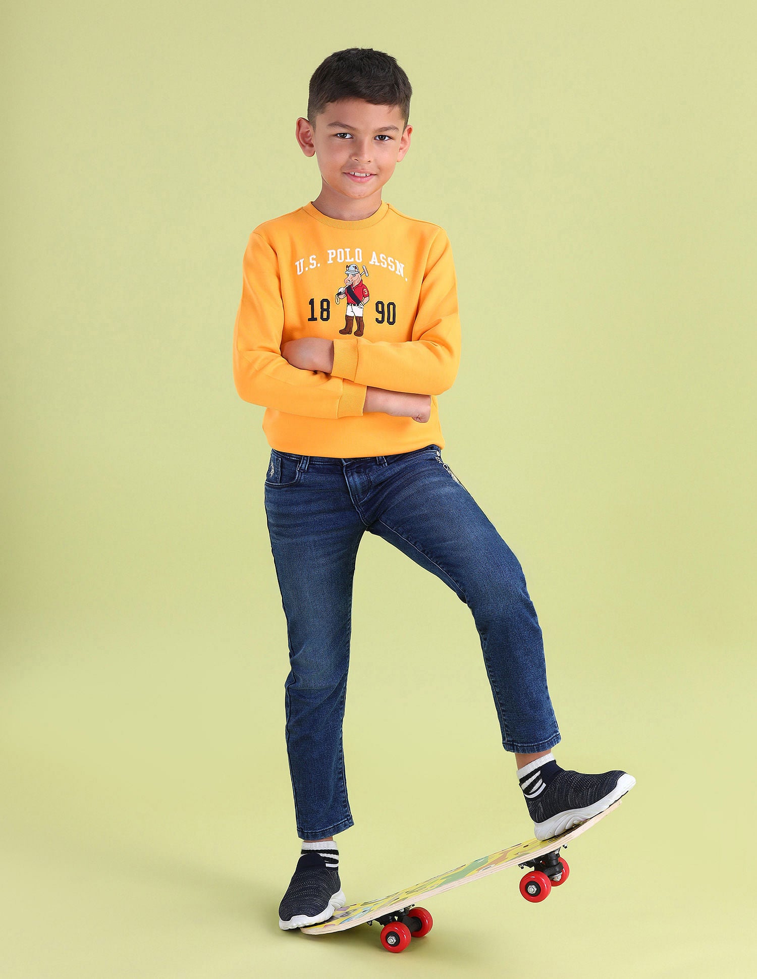 Boys Brand Embroidered Sweatshirt