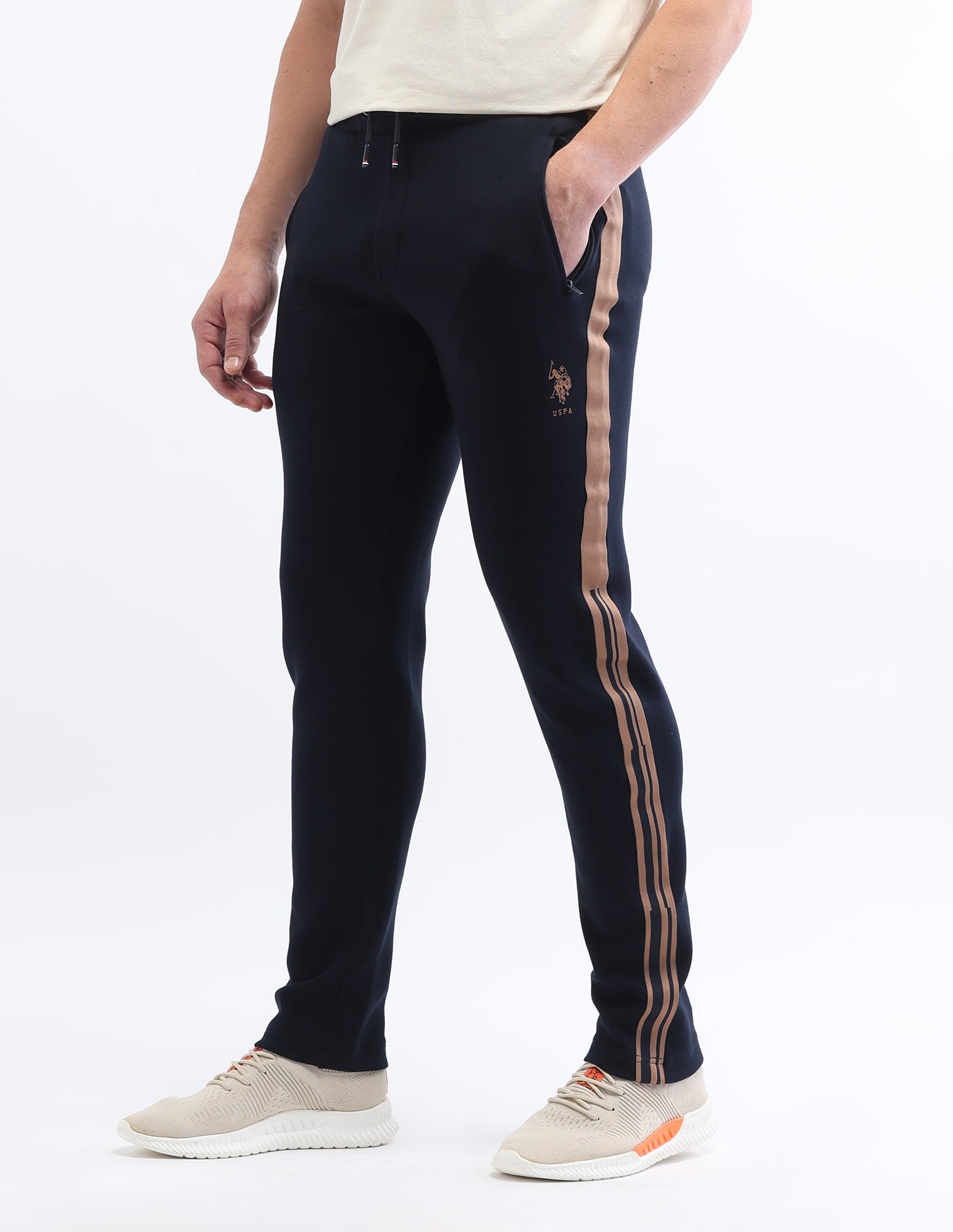 Slim Fit Gorpcore Track Pants Navy - U.S. Polo Assn. India | Large