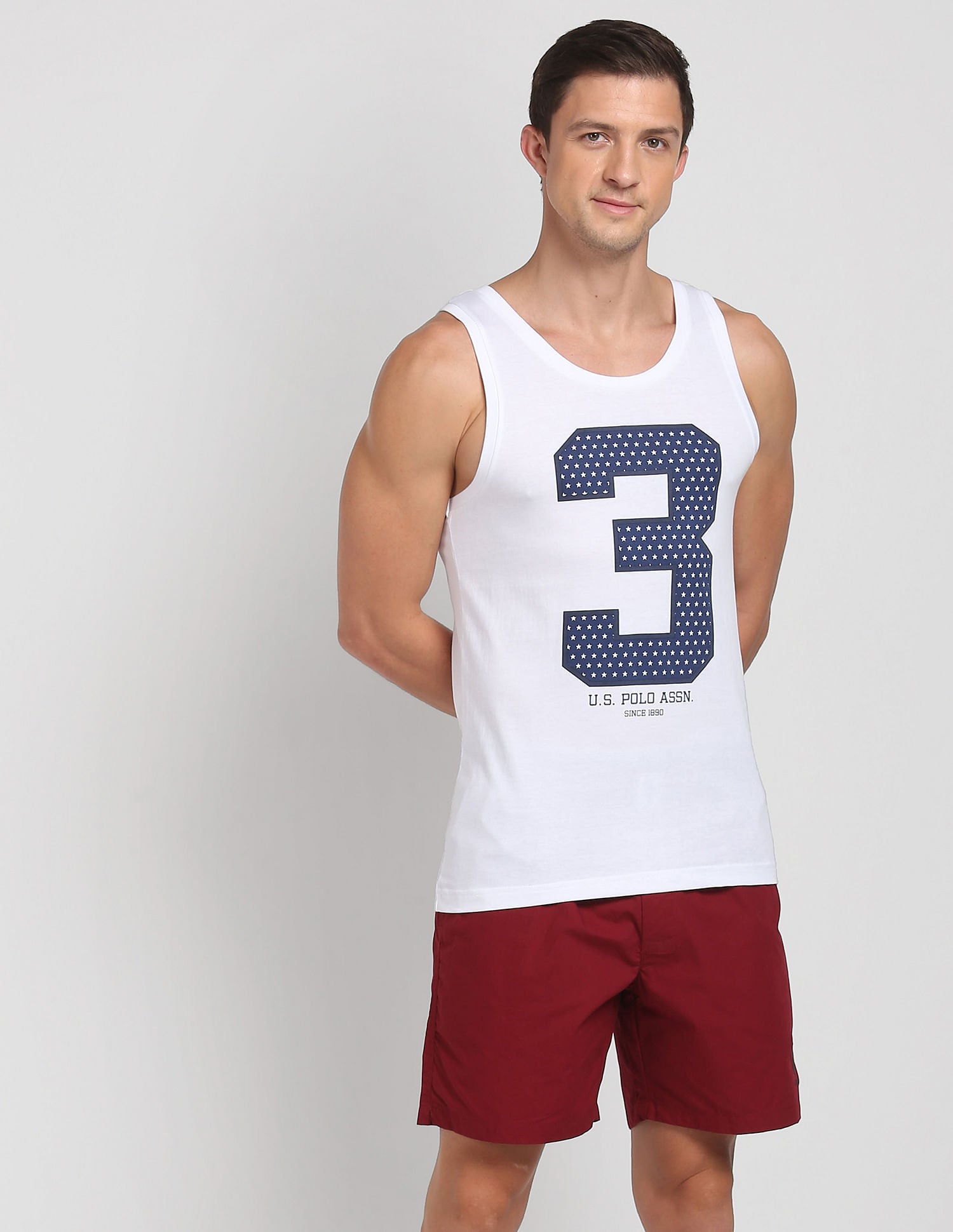 Cotton Comfort Fit I617 Vest - Pack Of 1 White - U.S. POLO ASSN. | Large