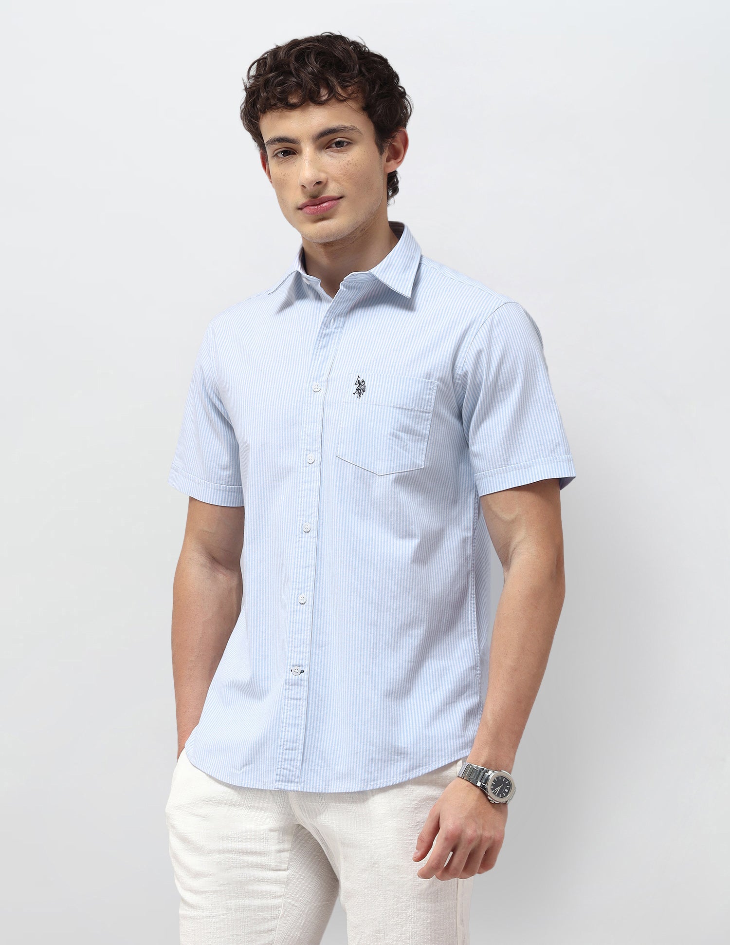 Vertical Striped Regular Fit Shirt