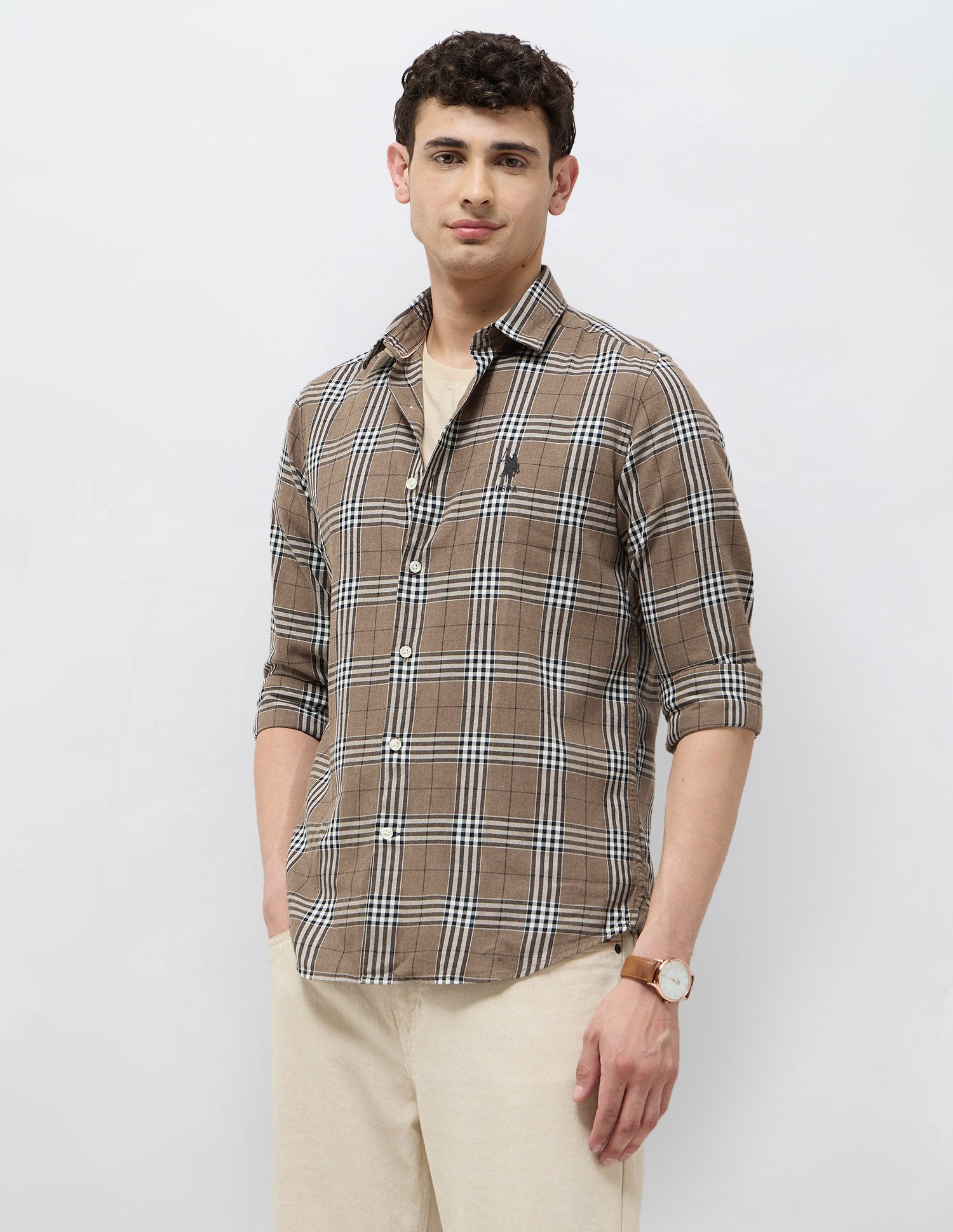 Regular Fit Tartan Checked Shirt