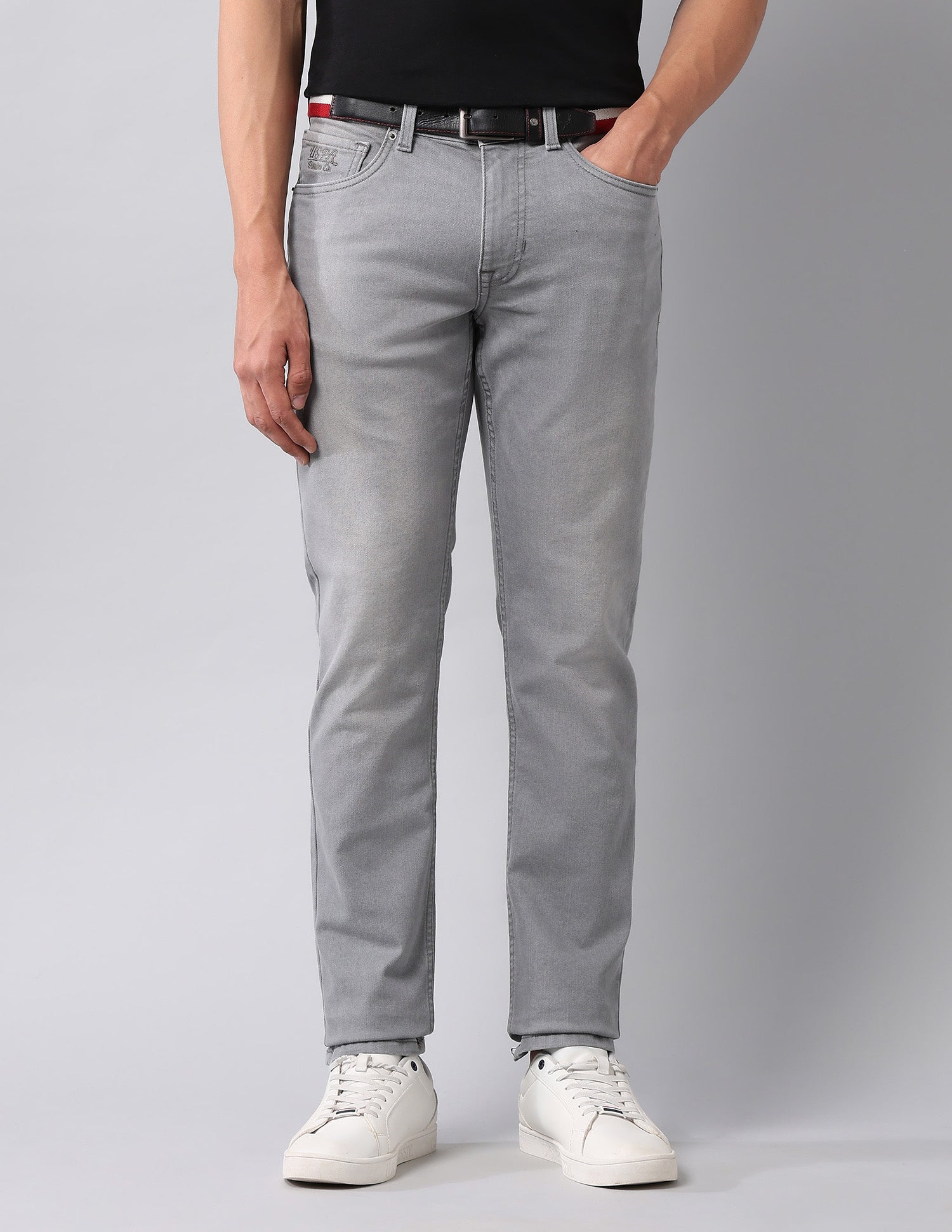 Brandon Slim Tapered Fit Grey Jeans