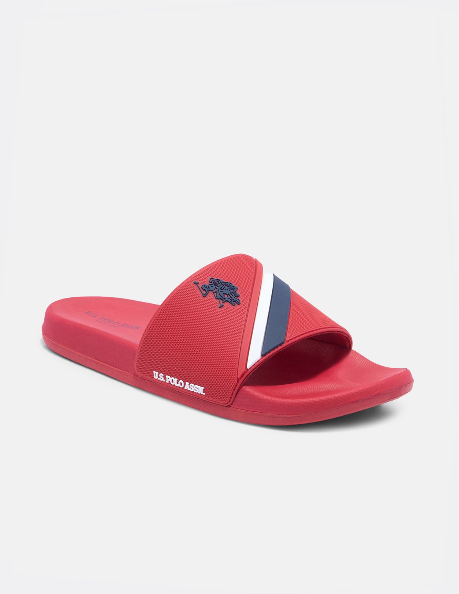 Striped Trevan Sliders Red - U.S. Polo Assn. India | Large