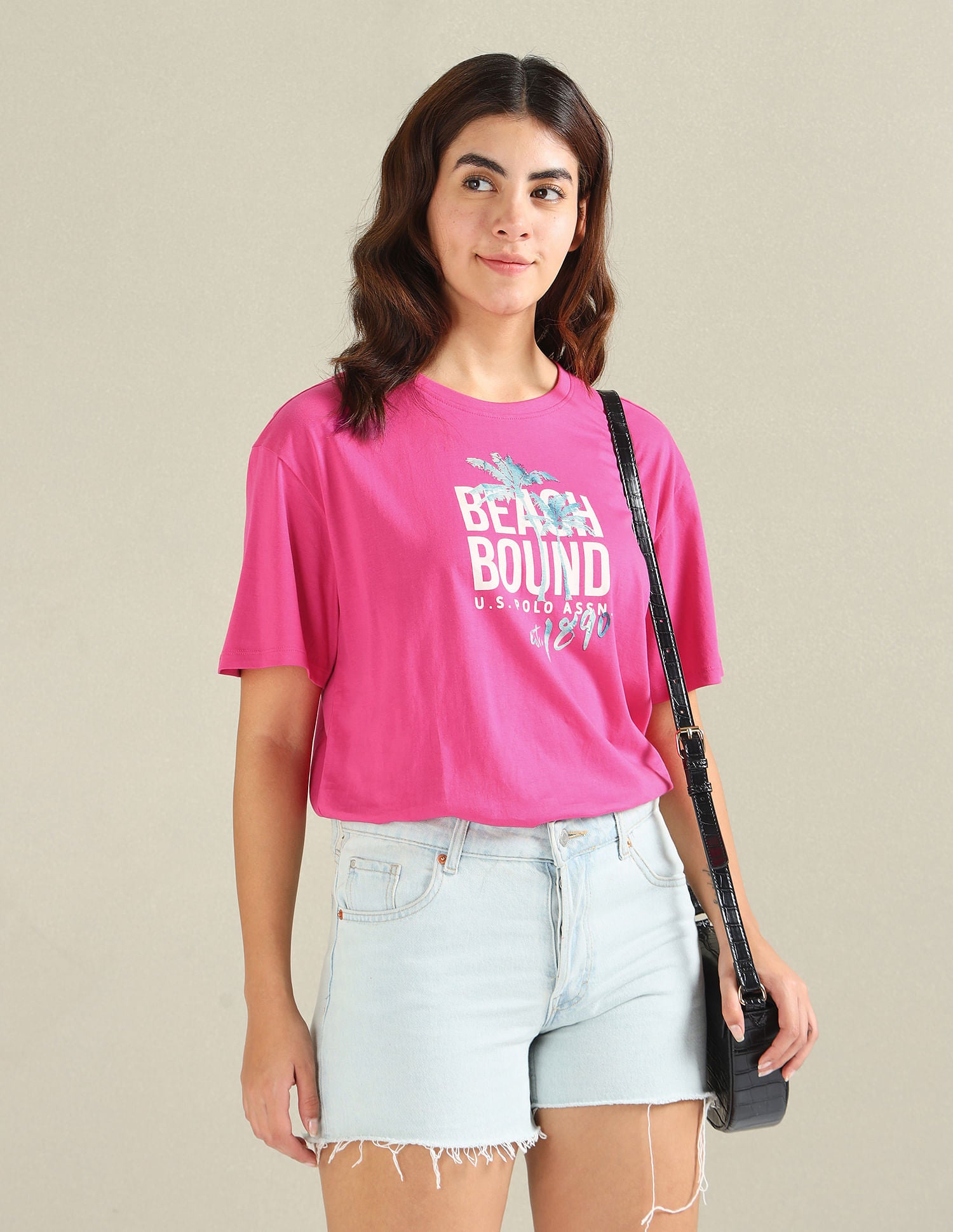 Typographic Print Boyfriend T-Shirt