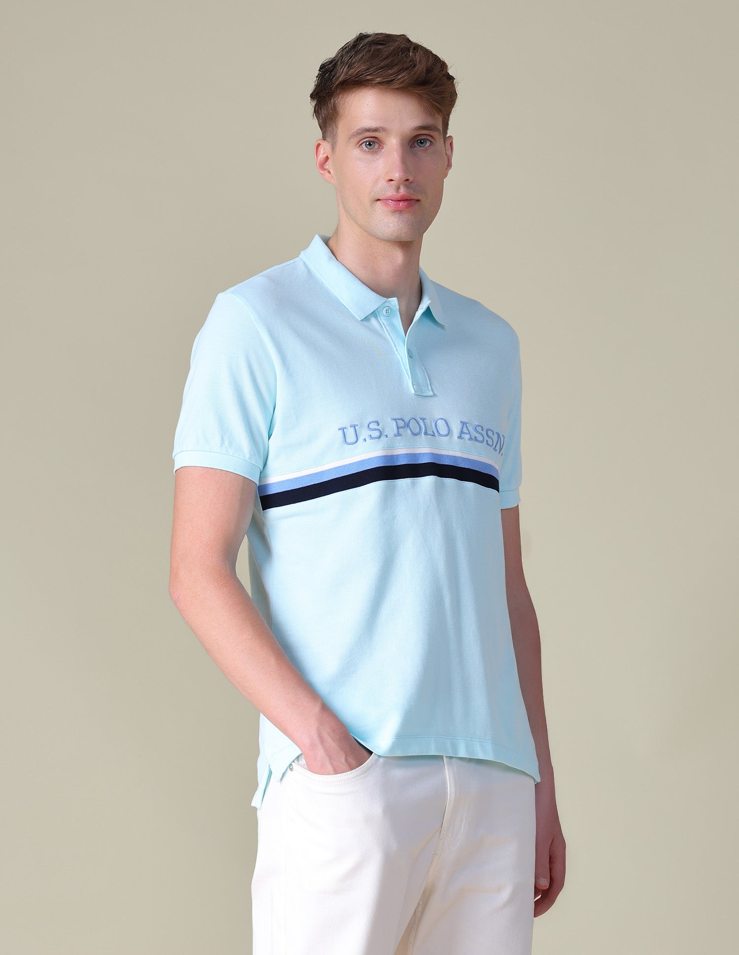 Brand Embroidered Regular Fit Polo Shirt