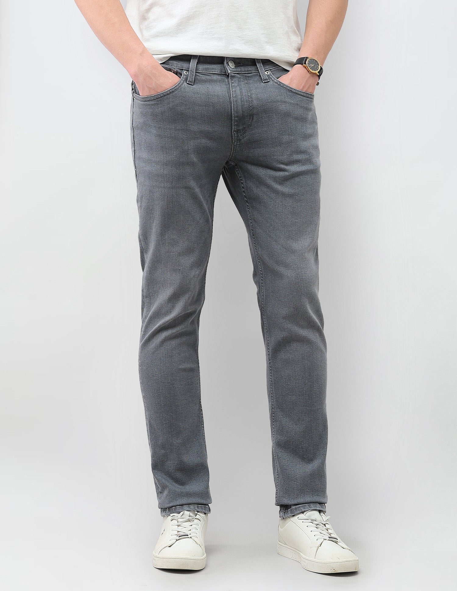 Brandon Slim Tapered Fit Grey Jeans