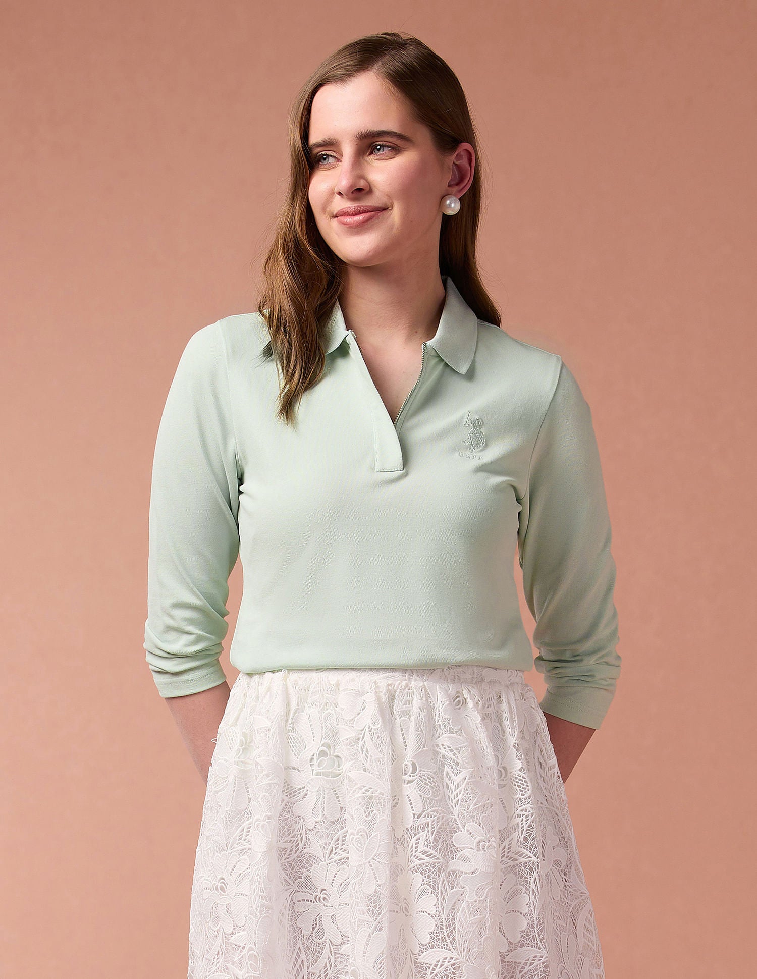 Embroidered Logo Solis Polo Shirt