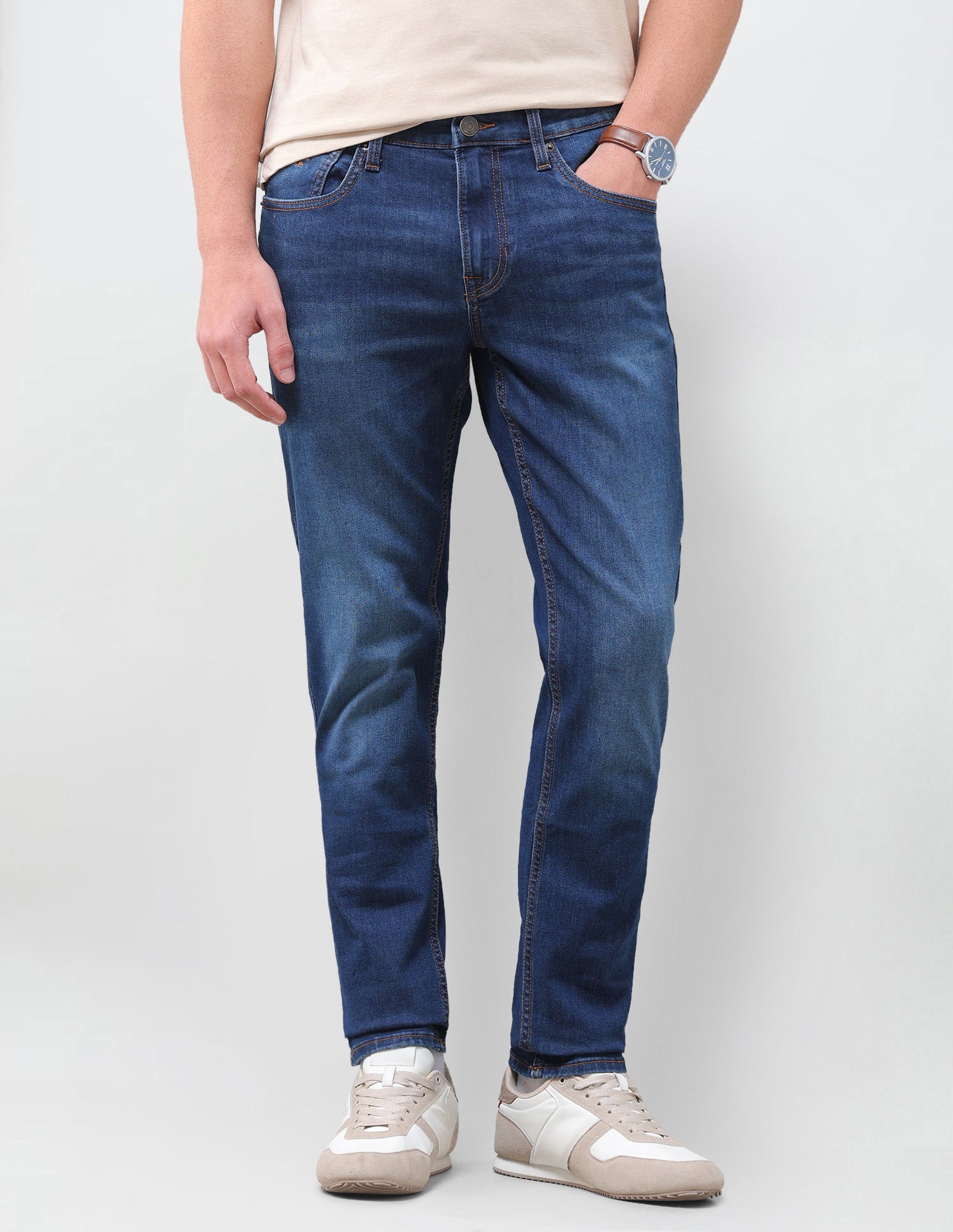 Brandon Slim-Tapered Fit Blue Jeans Indigo - U.S. Polo Assn. India | Large
