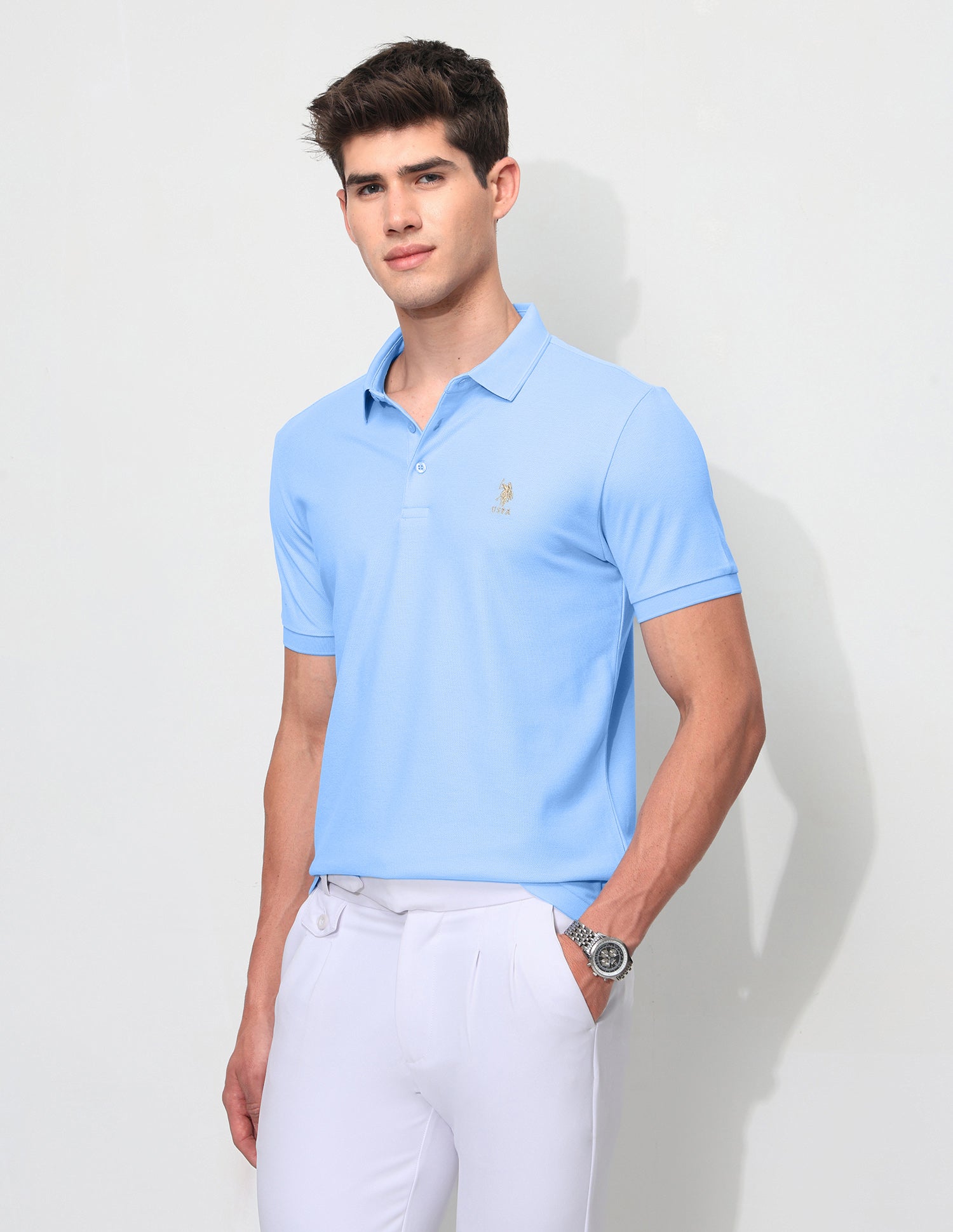 Solid Slim Fit Polo Shirt