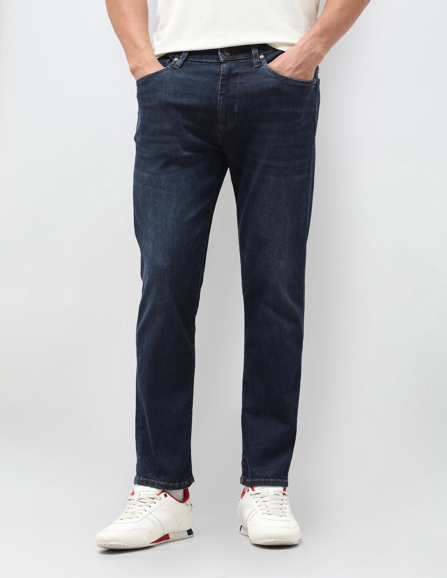 Cole Comfort Cropped Fit Blue Jeans