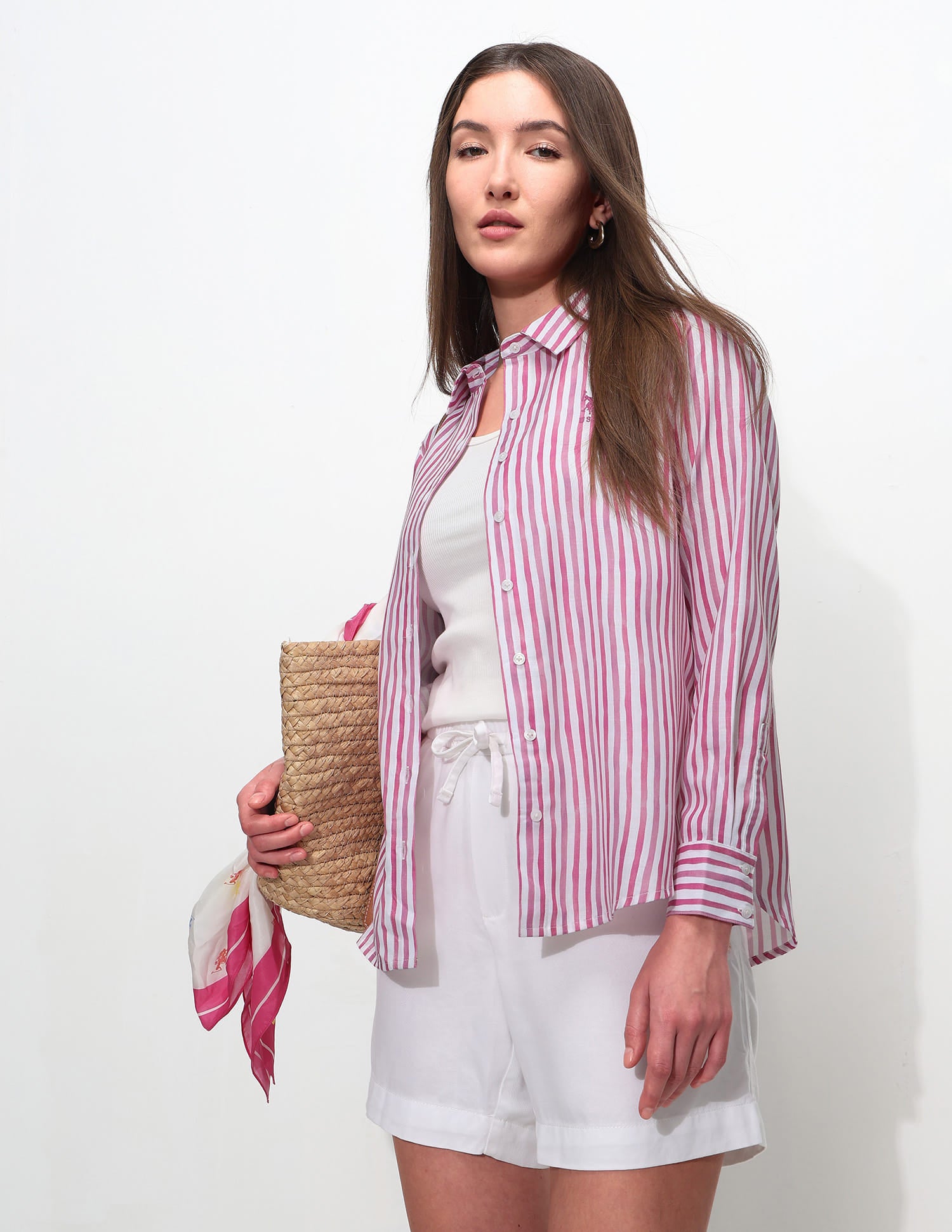 Regular Fit Vertical Striped Shirt