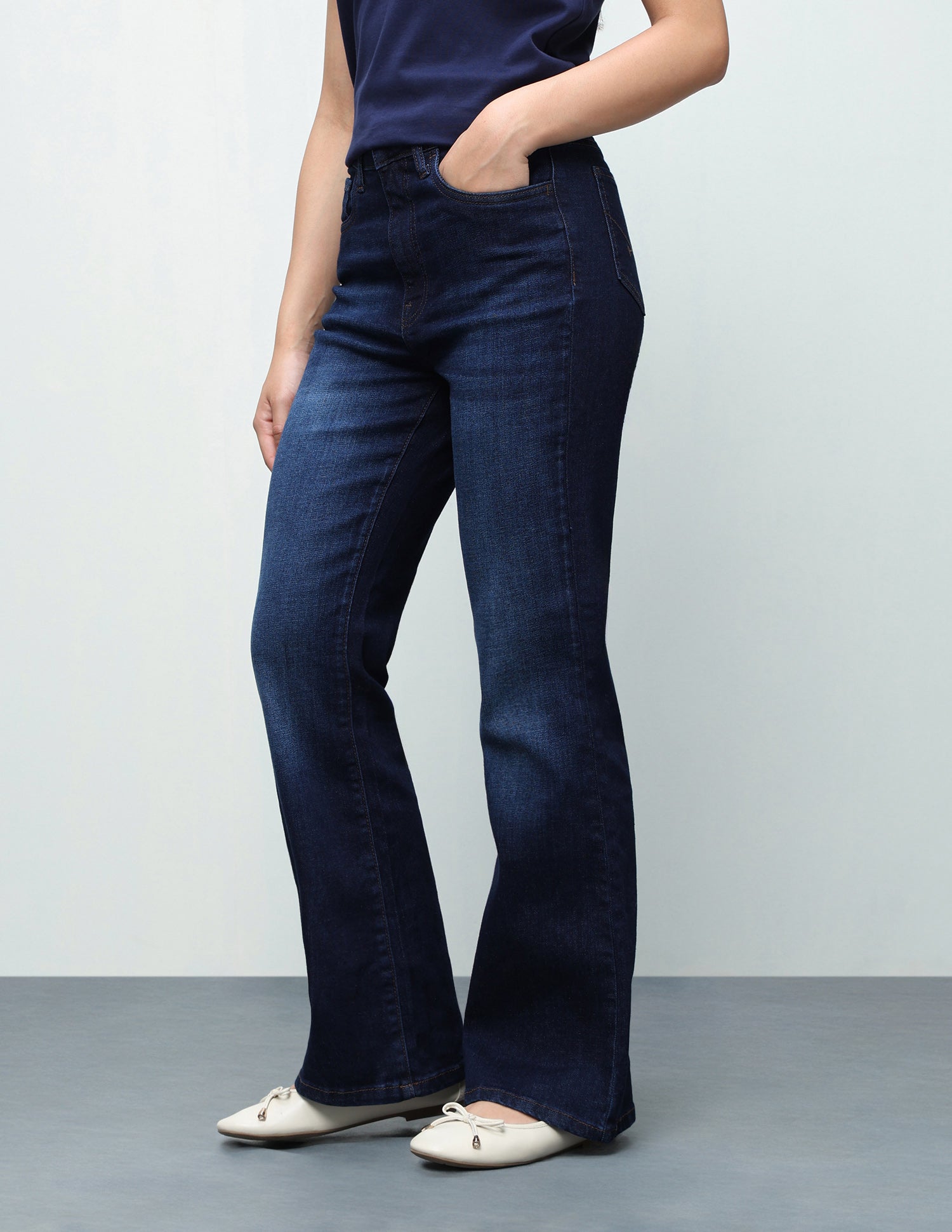 Bootcut Fit Blue Jeans Dark Blue - U.S. Polo Assn. India | Large