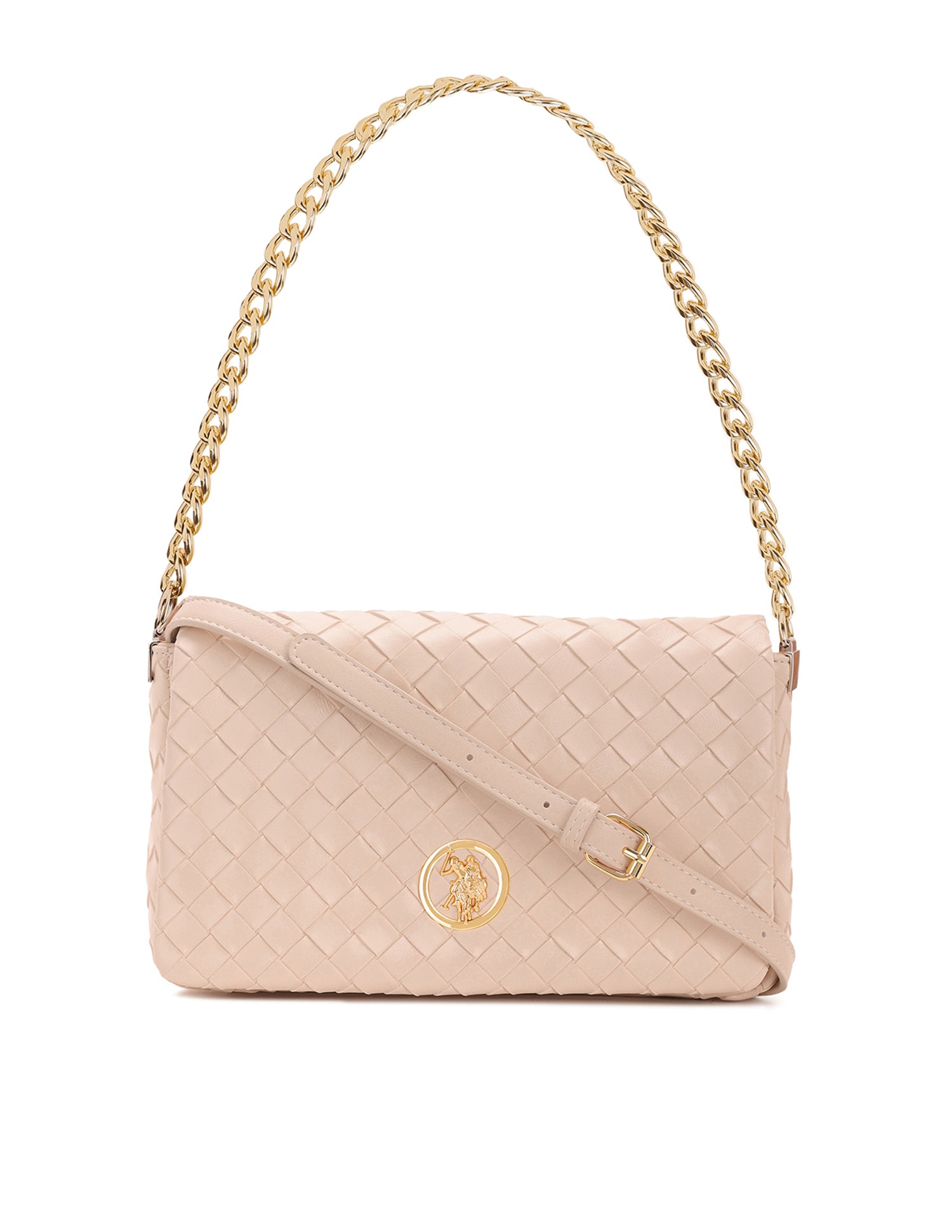 Women Angie Patterned Weave Crossbody Bag