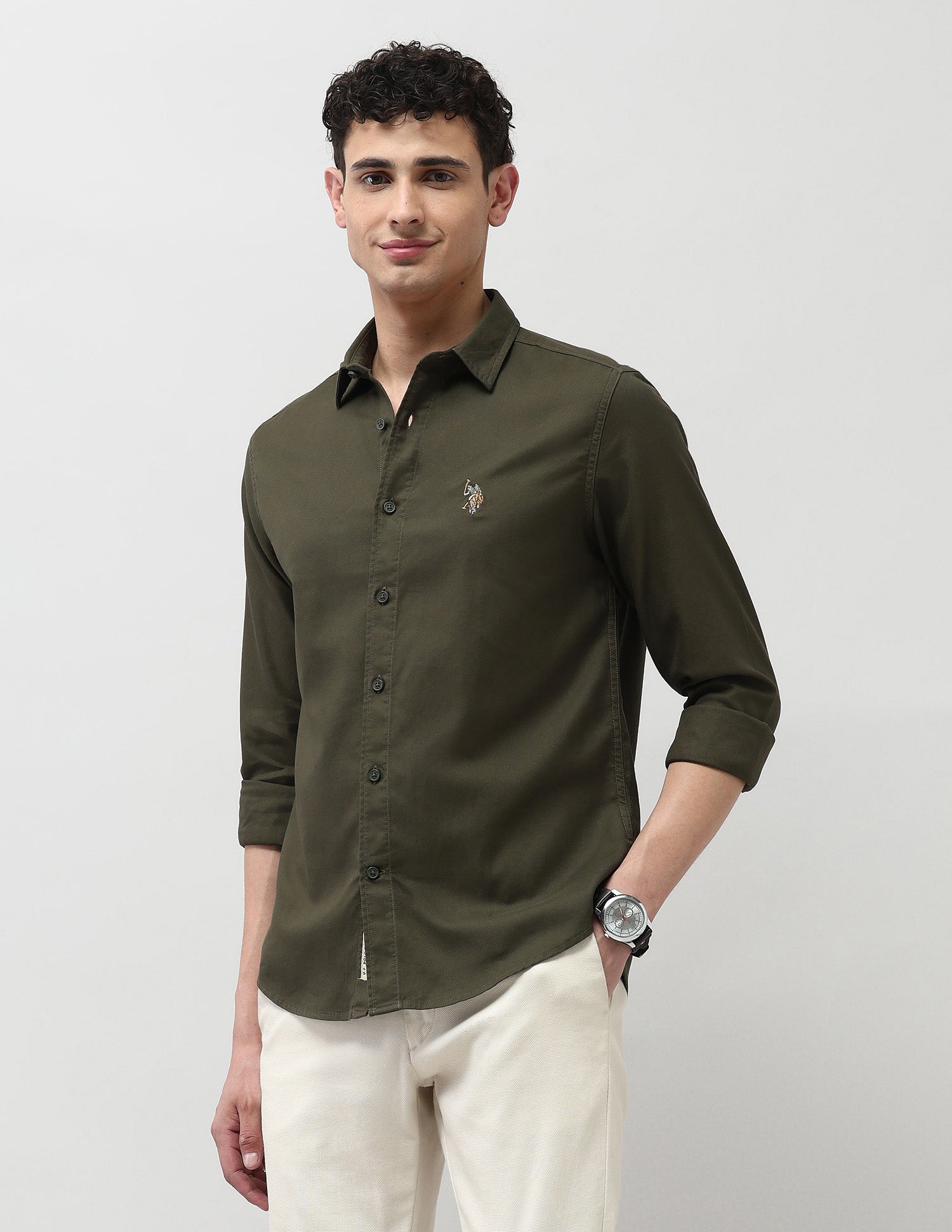 Twill Pure Cotton Shirt