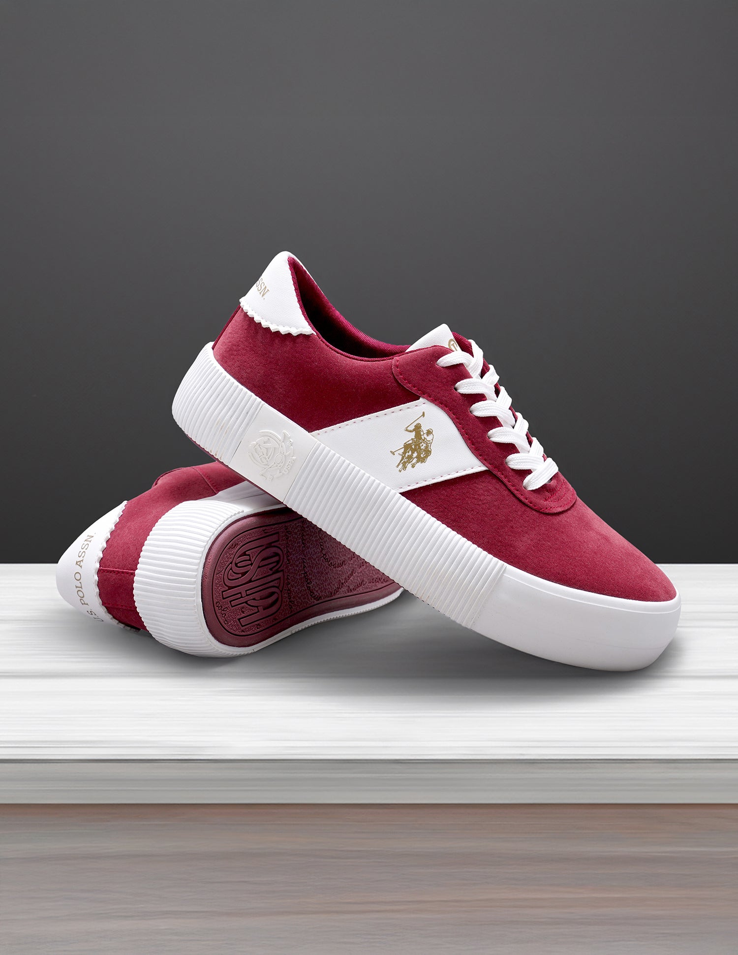 U.S. Polo Assn. Women Cordela 3.0 Colourblocked Comfort Insole Sneakers