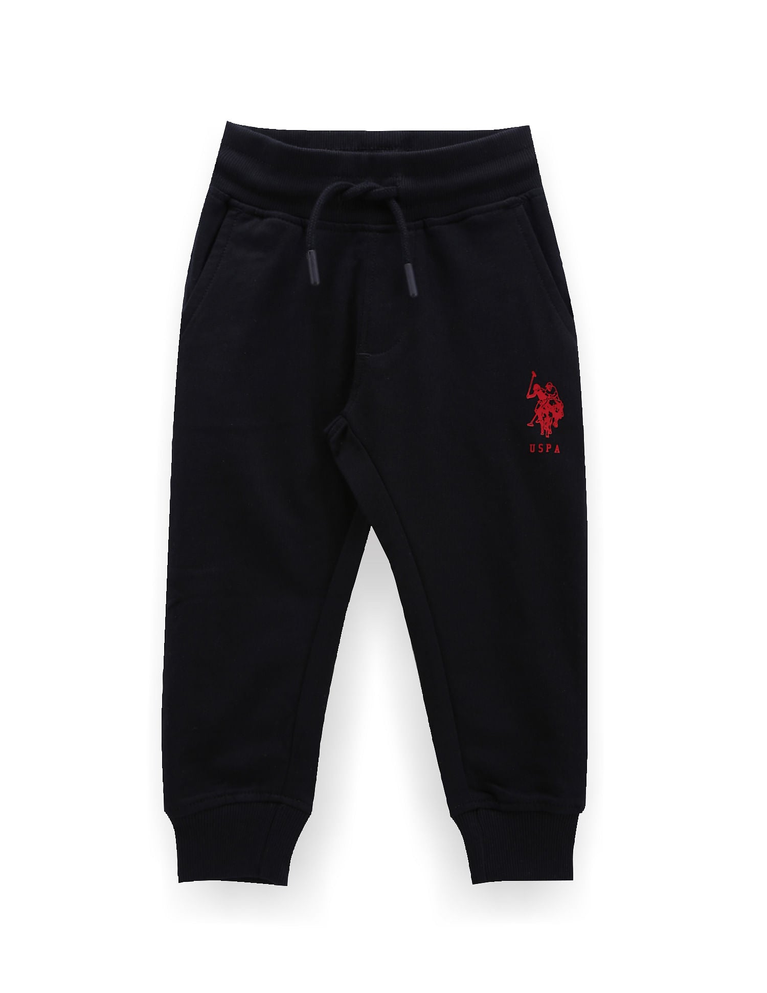 Boys Solid Cotton Joggers