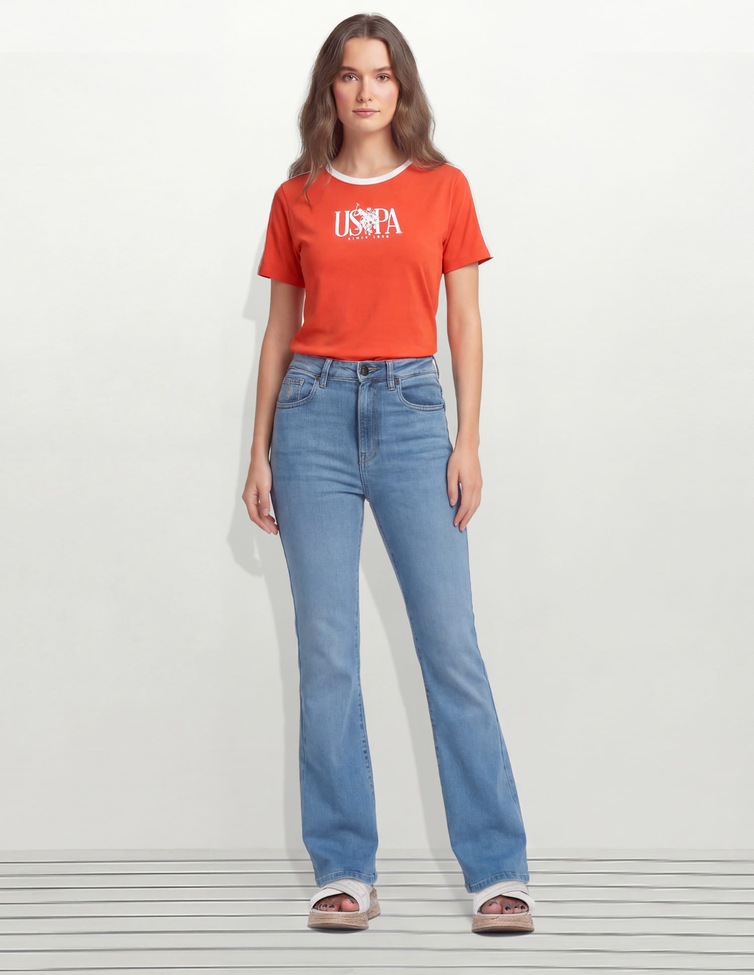 High Rise Bootcut Jeans