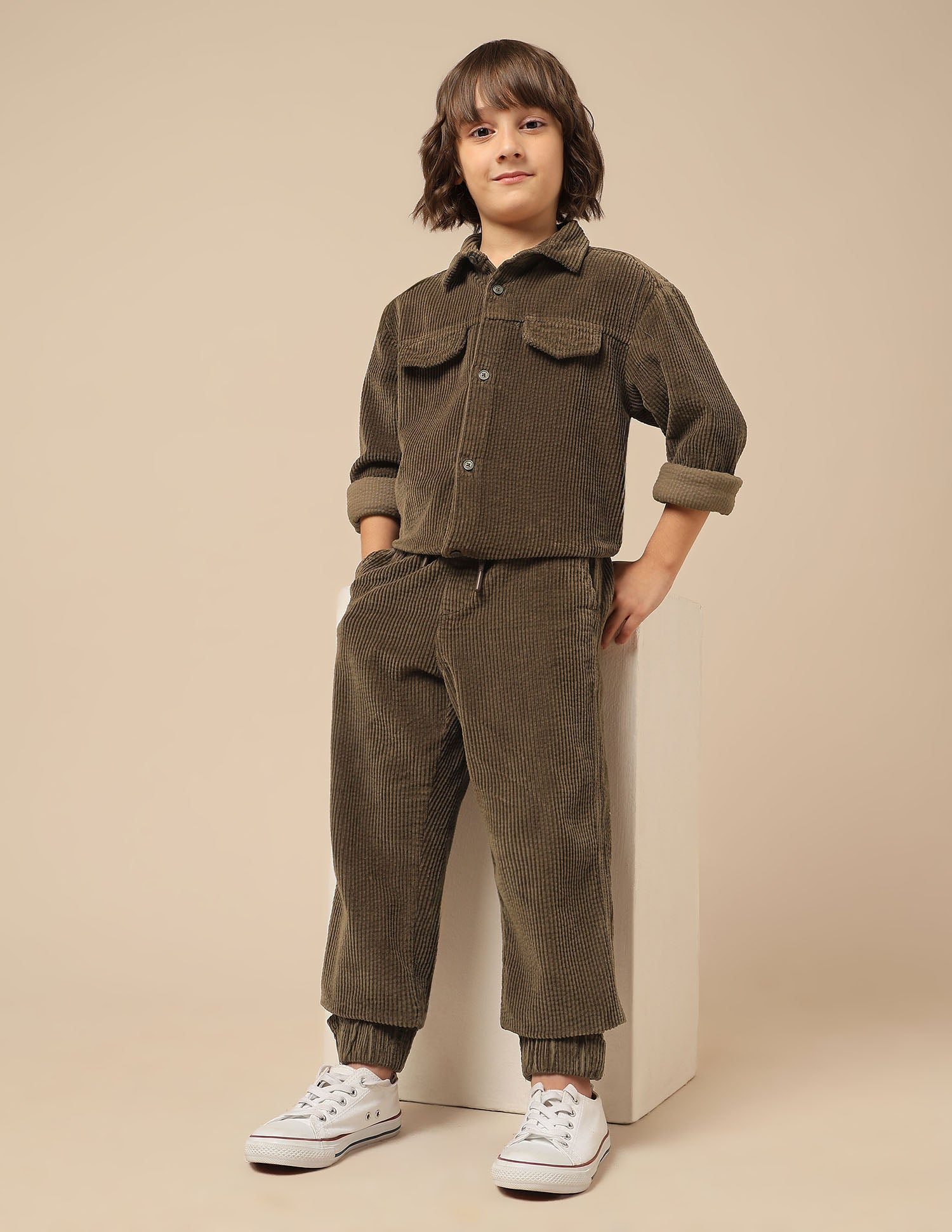 Boys Relaxed Fit Corduroy Joggers