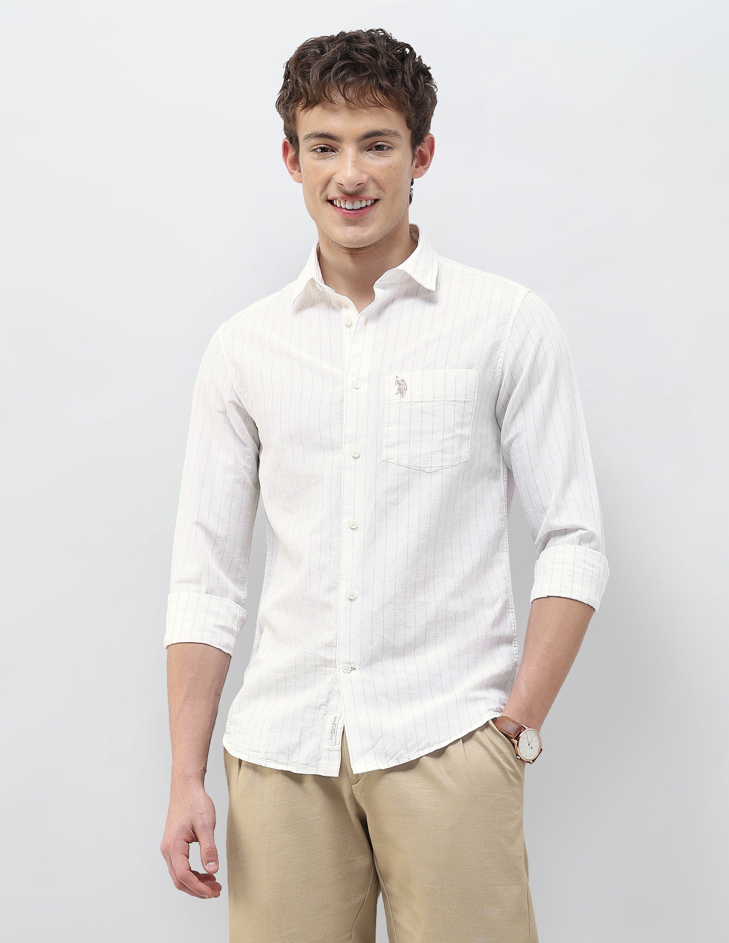 Vertical Striped Regular Fit Shirt