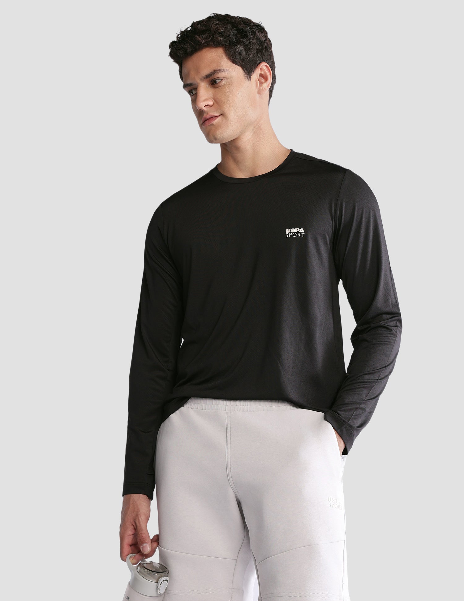 Solid Regular Fit Active T-Shirt