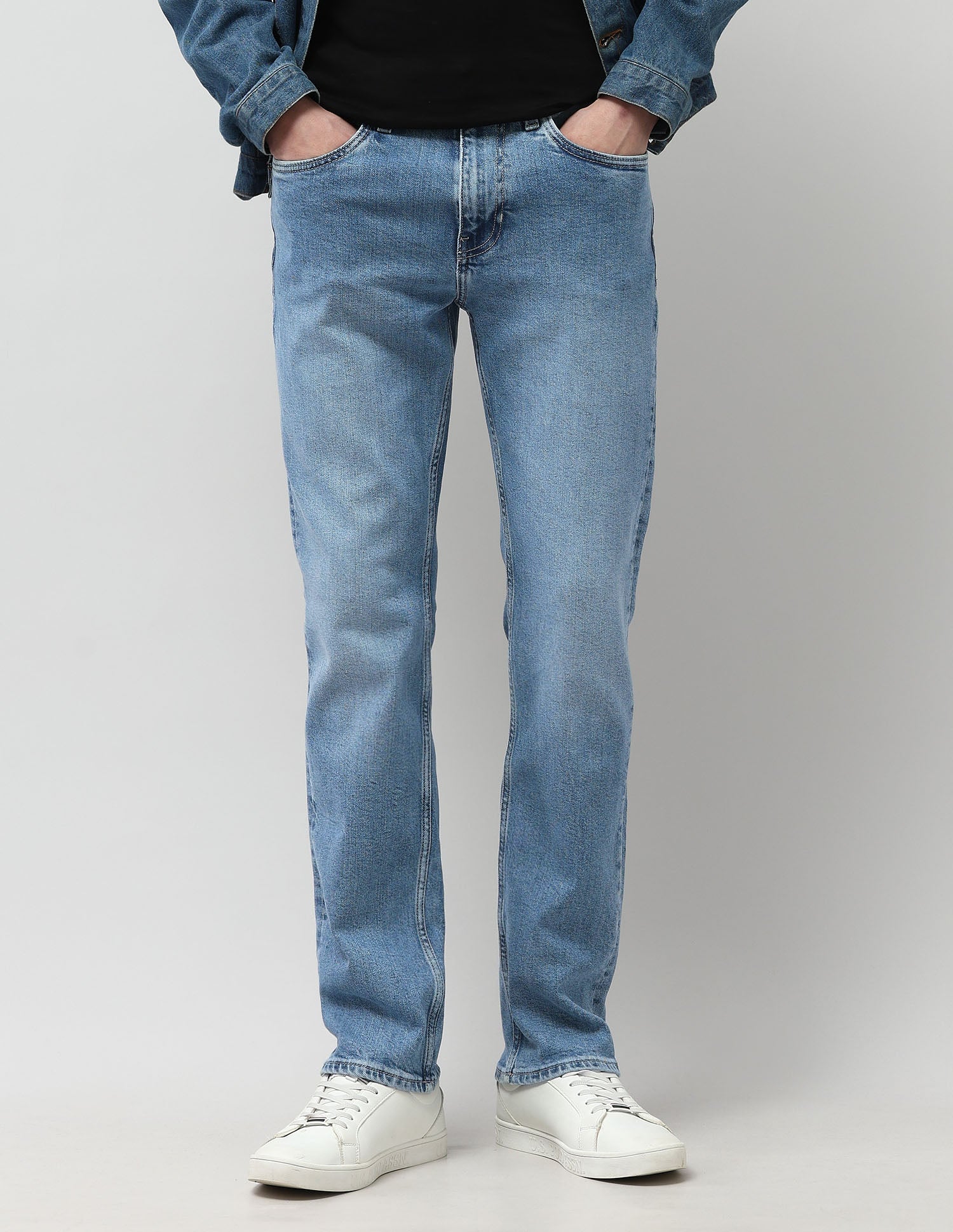 Harold Slim Straight Fit Blue Jeans
