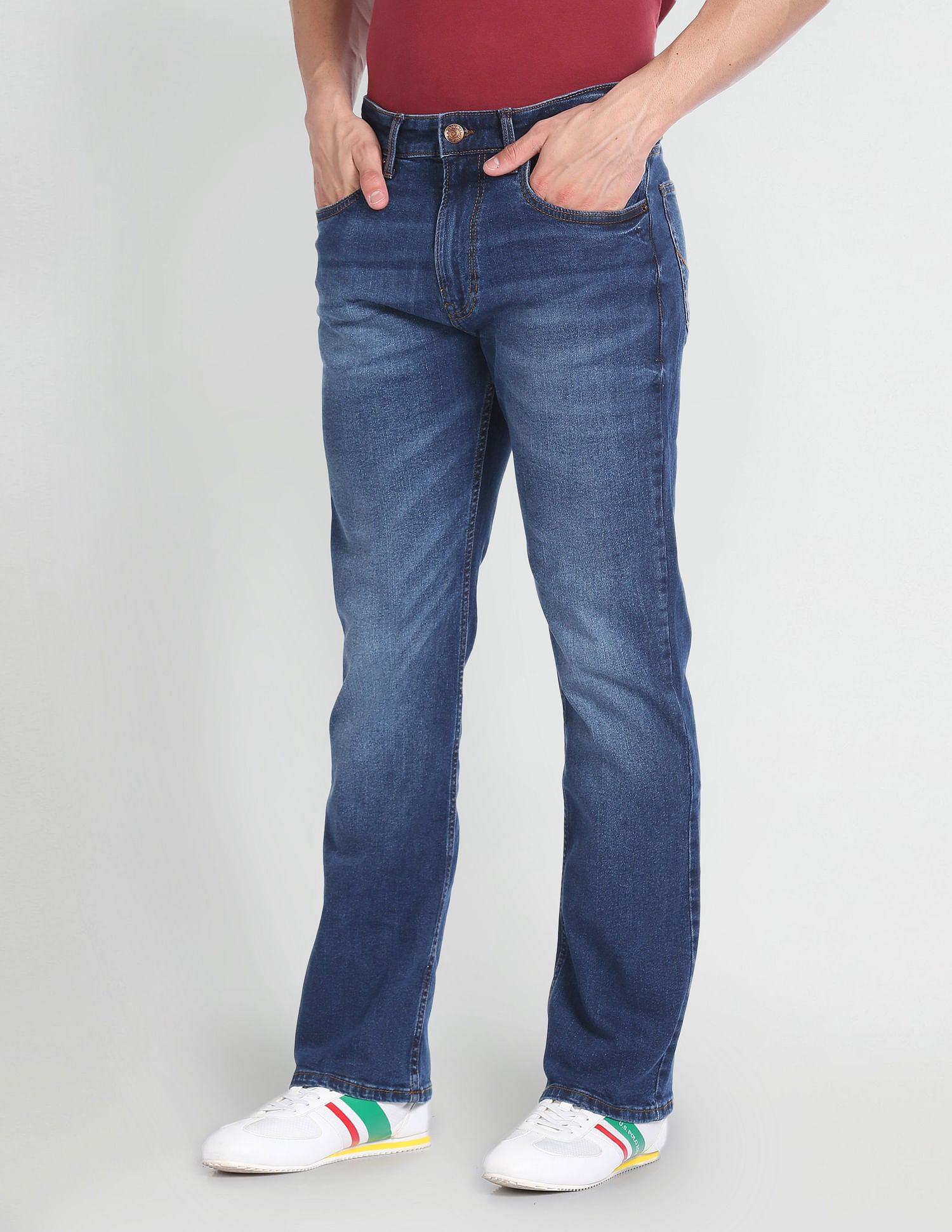 Connor Bootcut Fit Blue Jeans – U.S. Polo Assn. India