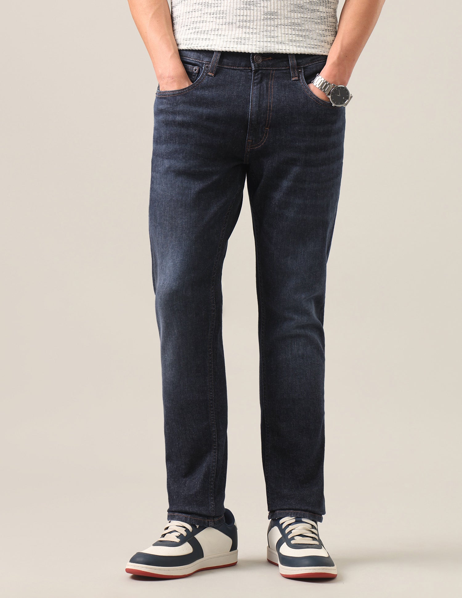 Brandon Slim-Tapered Fit Blue Jeans