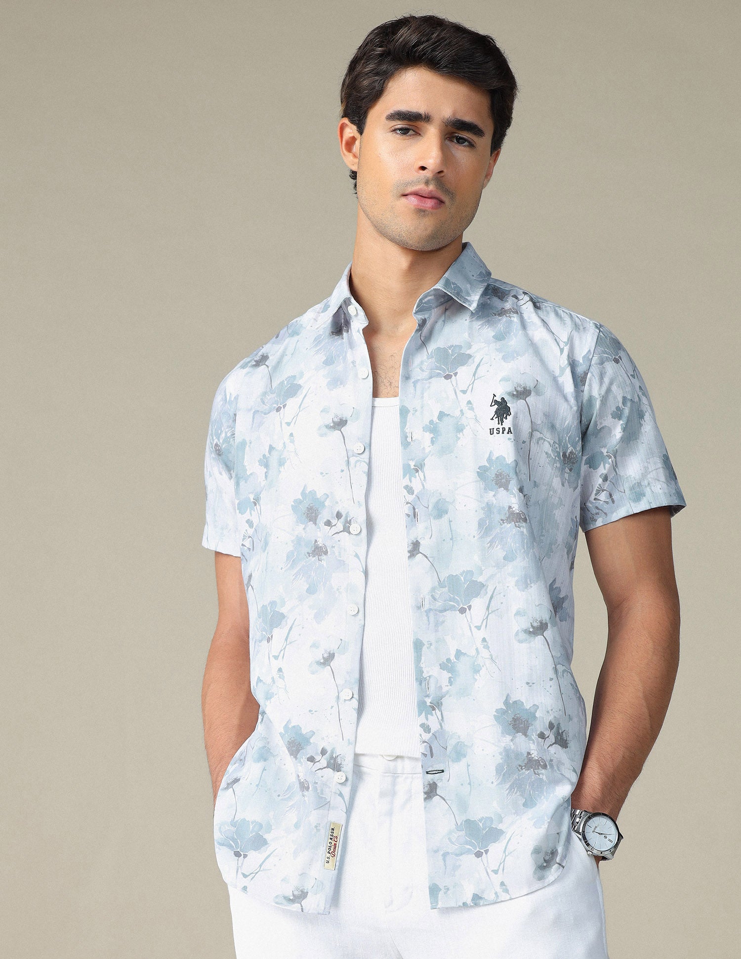 Floral Printed Pure Cotton Shirt