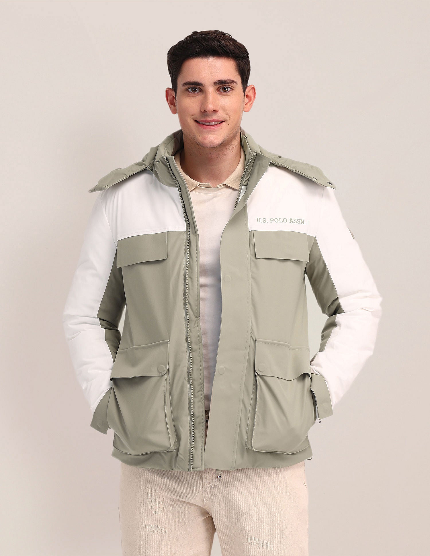 Detachable Hood Padded Jacket