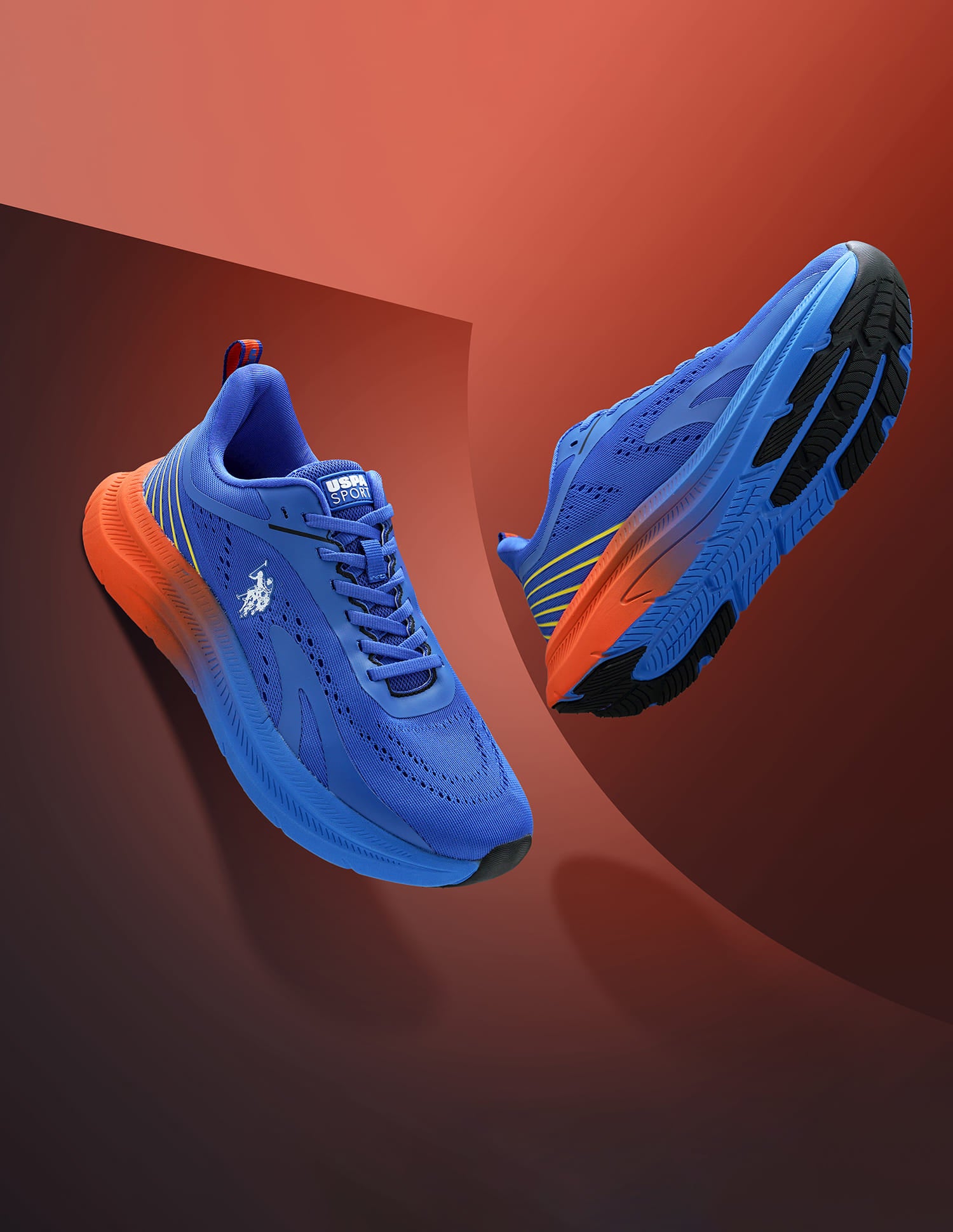 Men Meng Blue Uspa Sport  Sneakers Blue - U.S. Polo Assn. India | Large