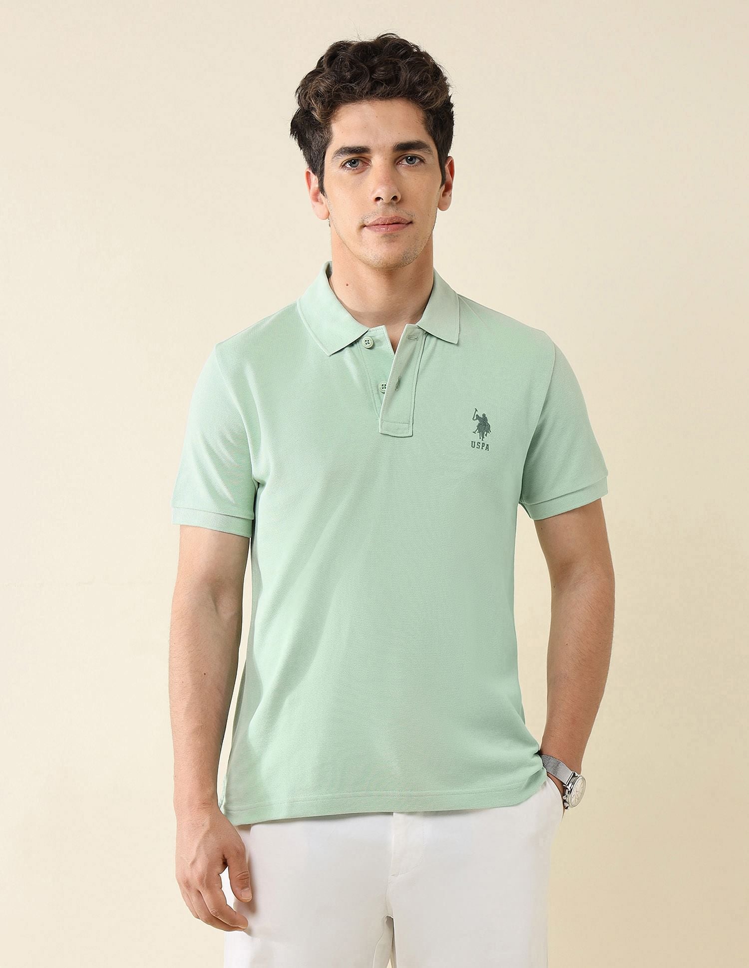 Pure Cotton Slim Fit Polo Shirt