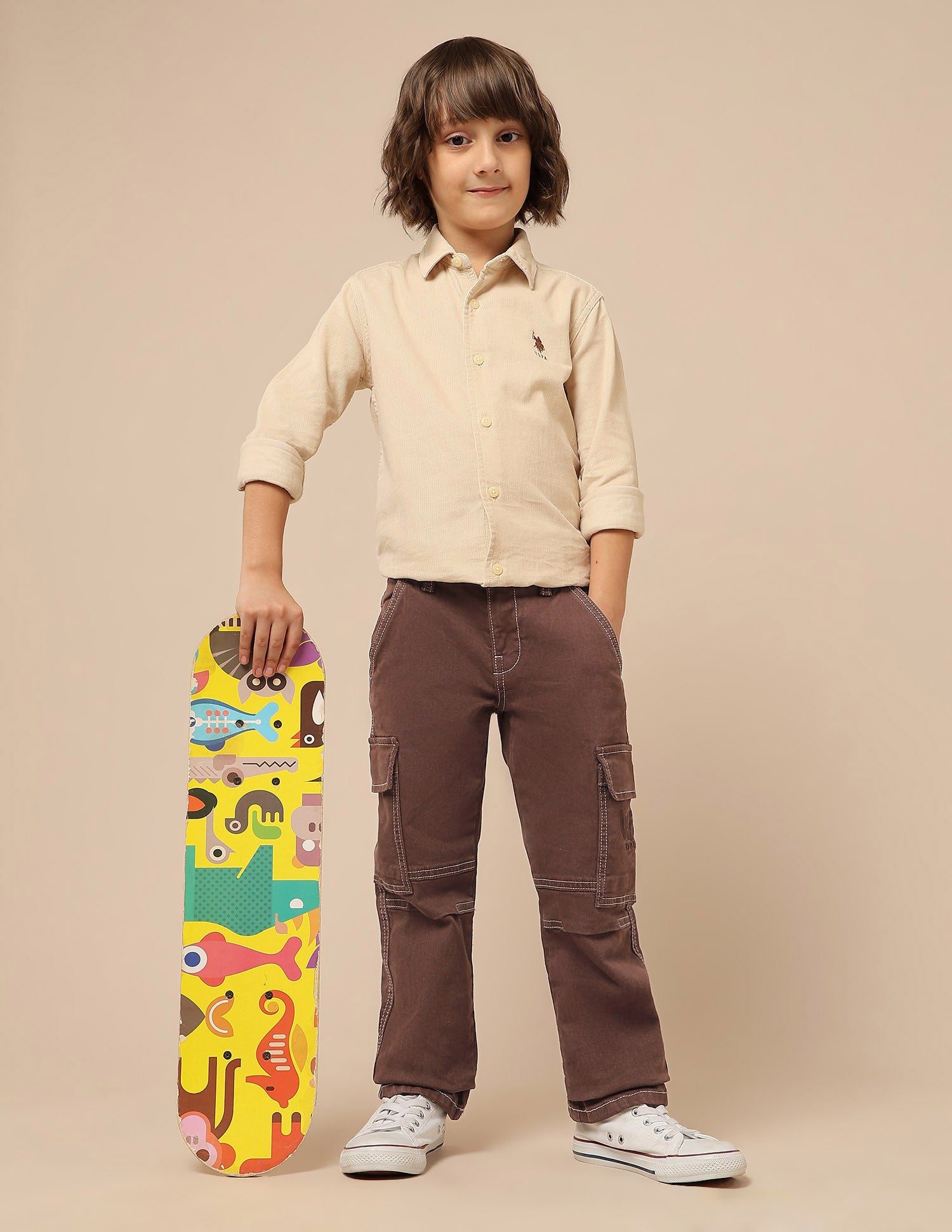 Boys Relaxed Fit Mid Rise Jeans