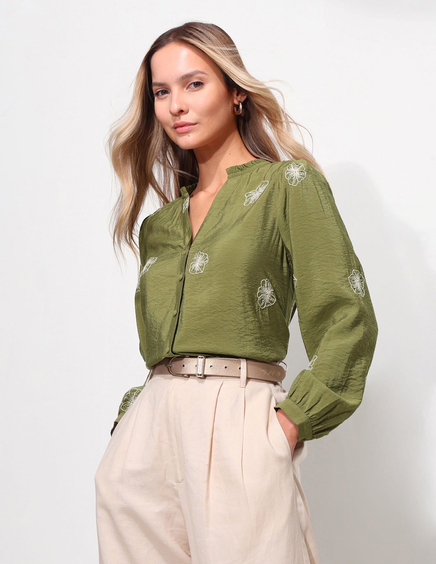 Floral Embroidered Top