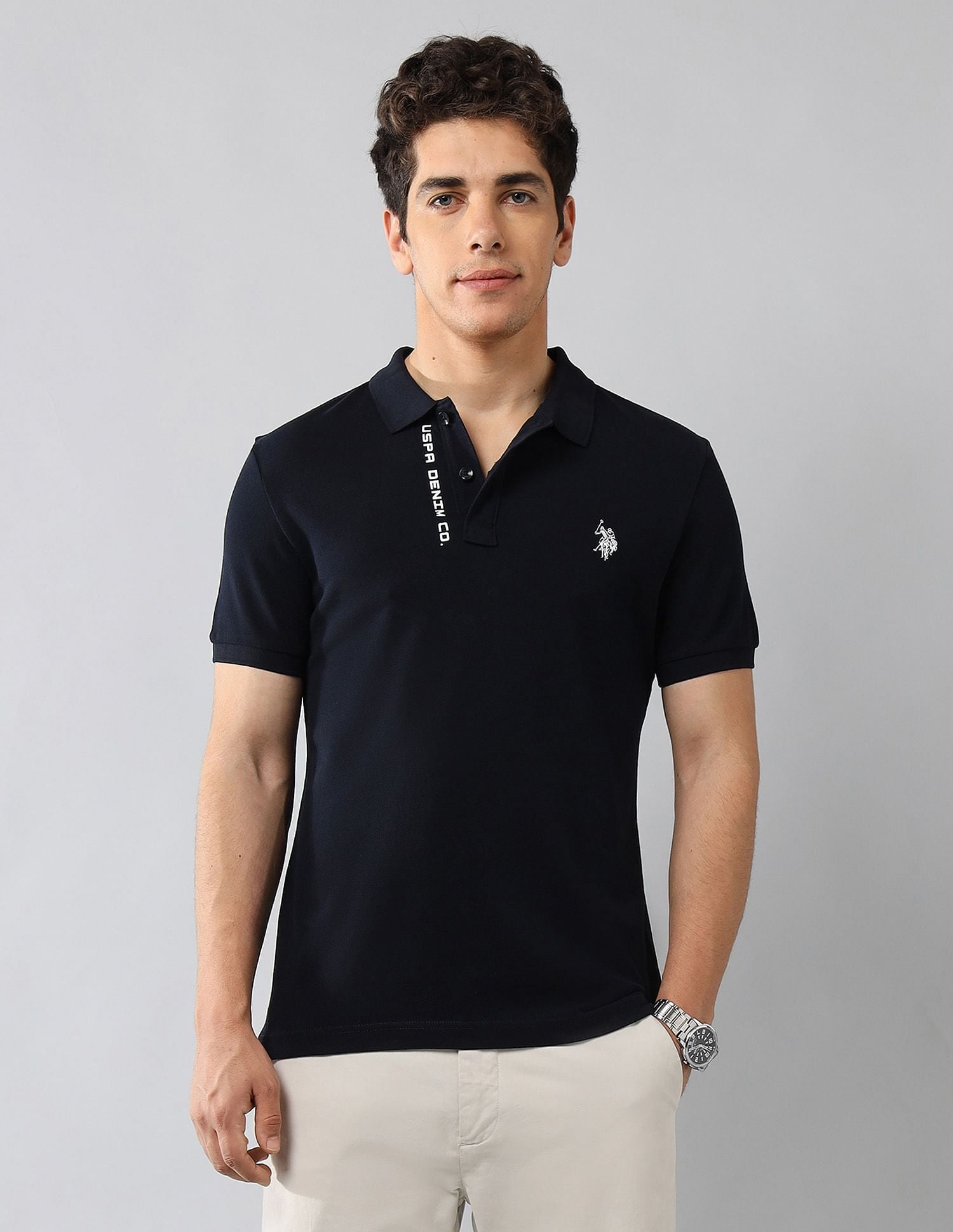 Pure Cotton Muscle Fit Polo Shirt