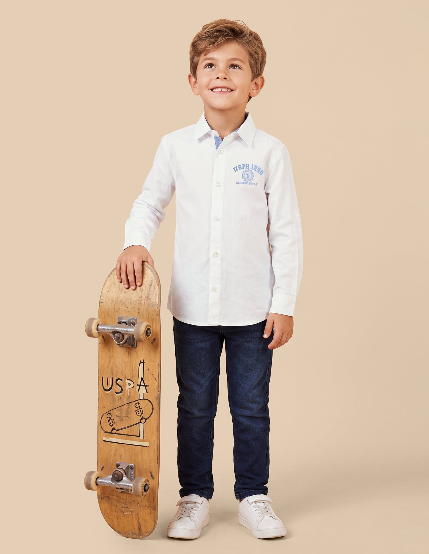 Oxford Regular Fit Shirt White - U.S. Polo Assn. India | Large